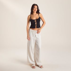 Knitted Cami Top - Black