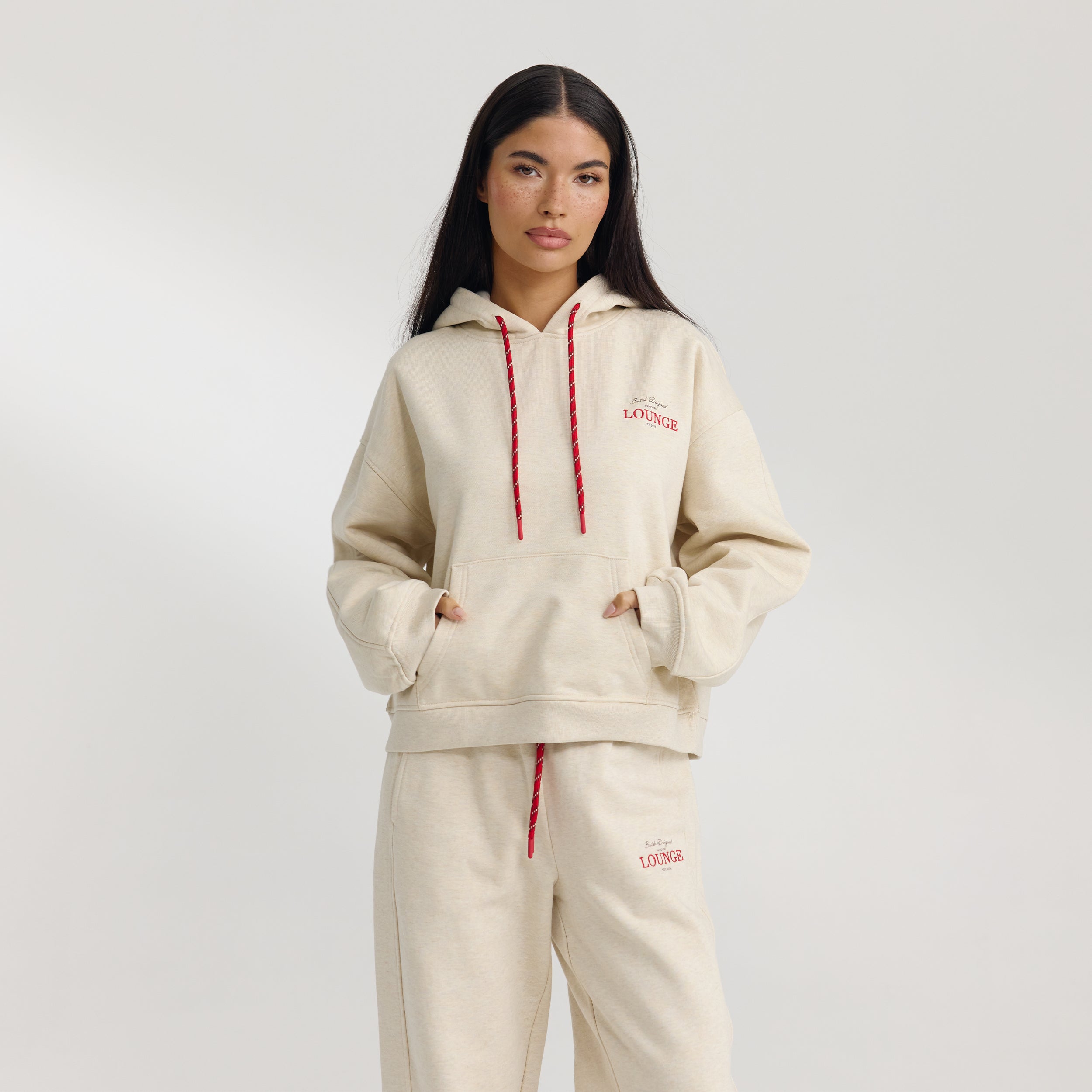 Oversized Hoodie - Oat Marl - Image 2