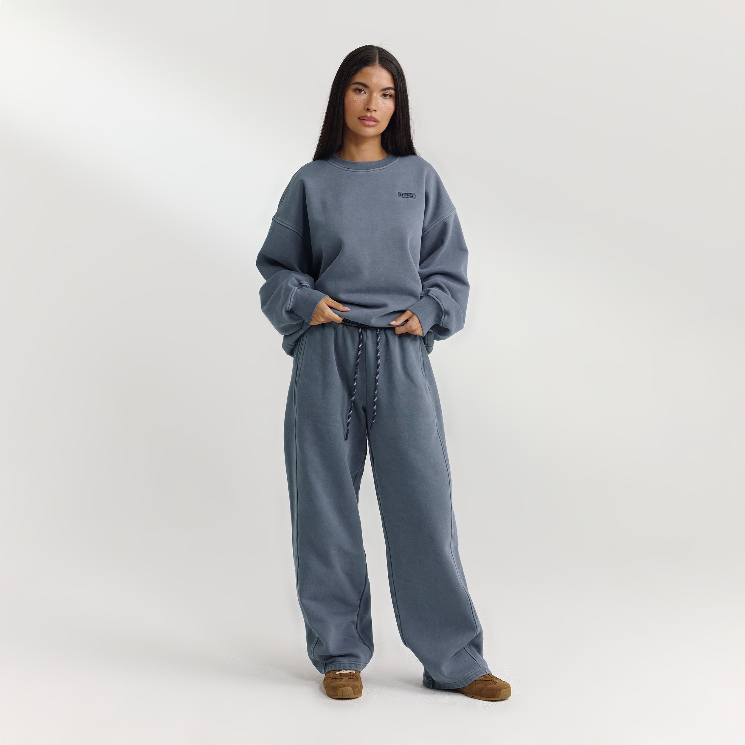 Oversized Jumper - Washed Blue - Image 2
