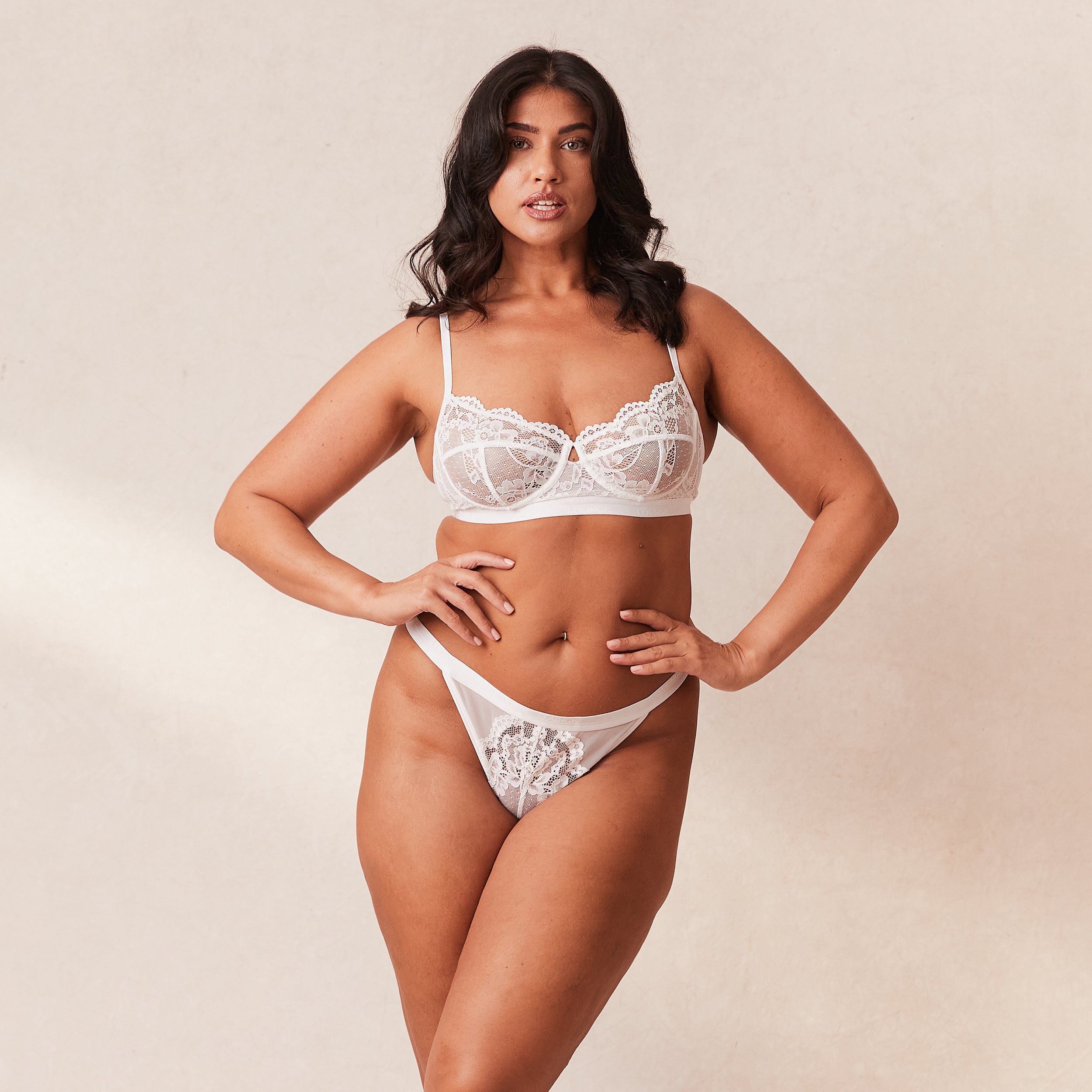 Blossom Balcony Bra - White - Image 7