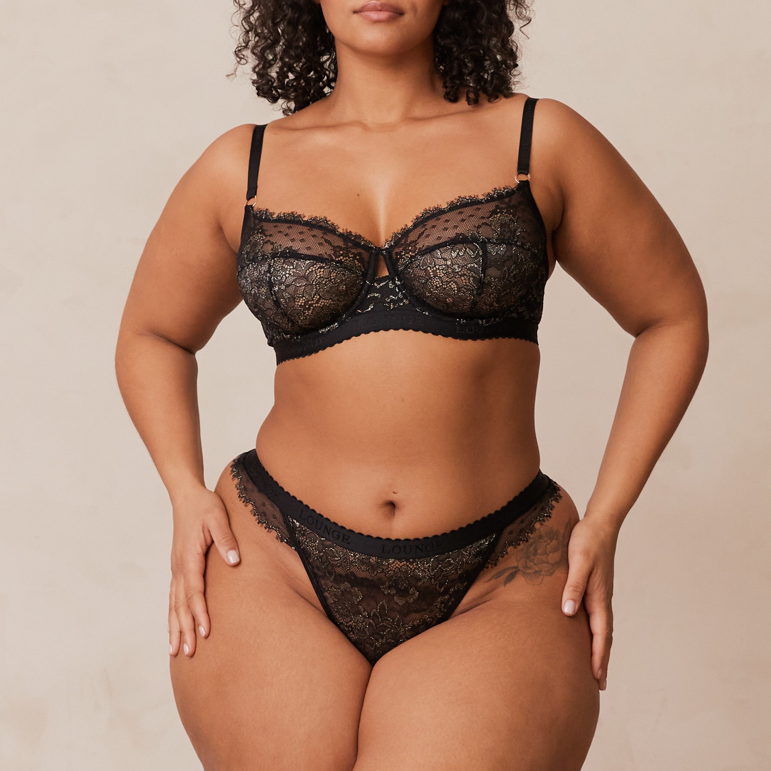 Desire Balcony Bra - Black - Image 6