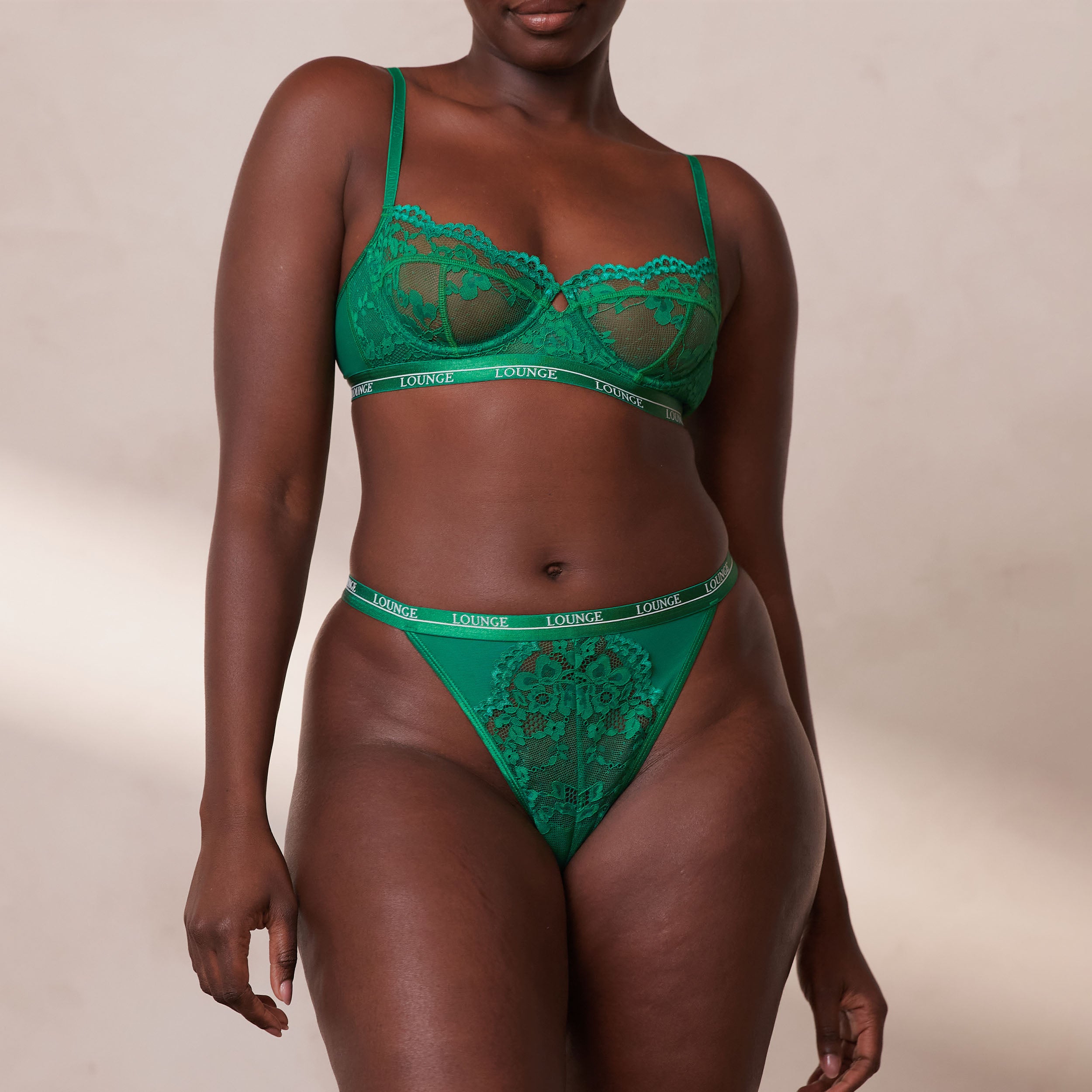 Blossom Balcony Bra - Emerald - Image 7