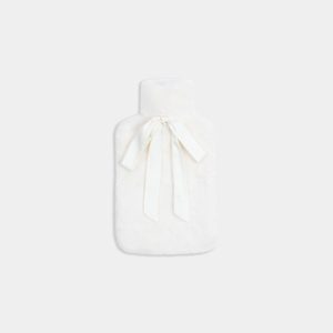 Faux Fur Hot Water Bottle - Ivory