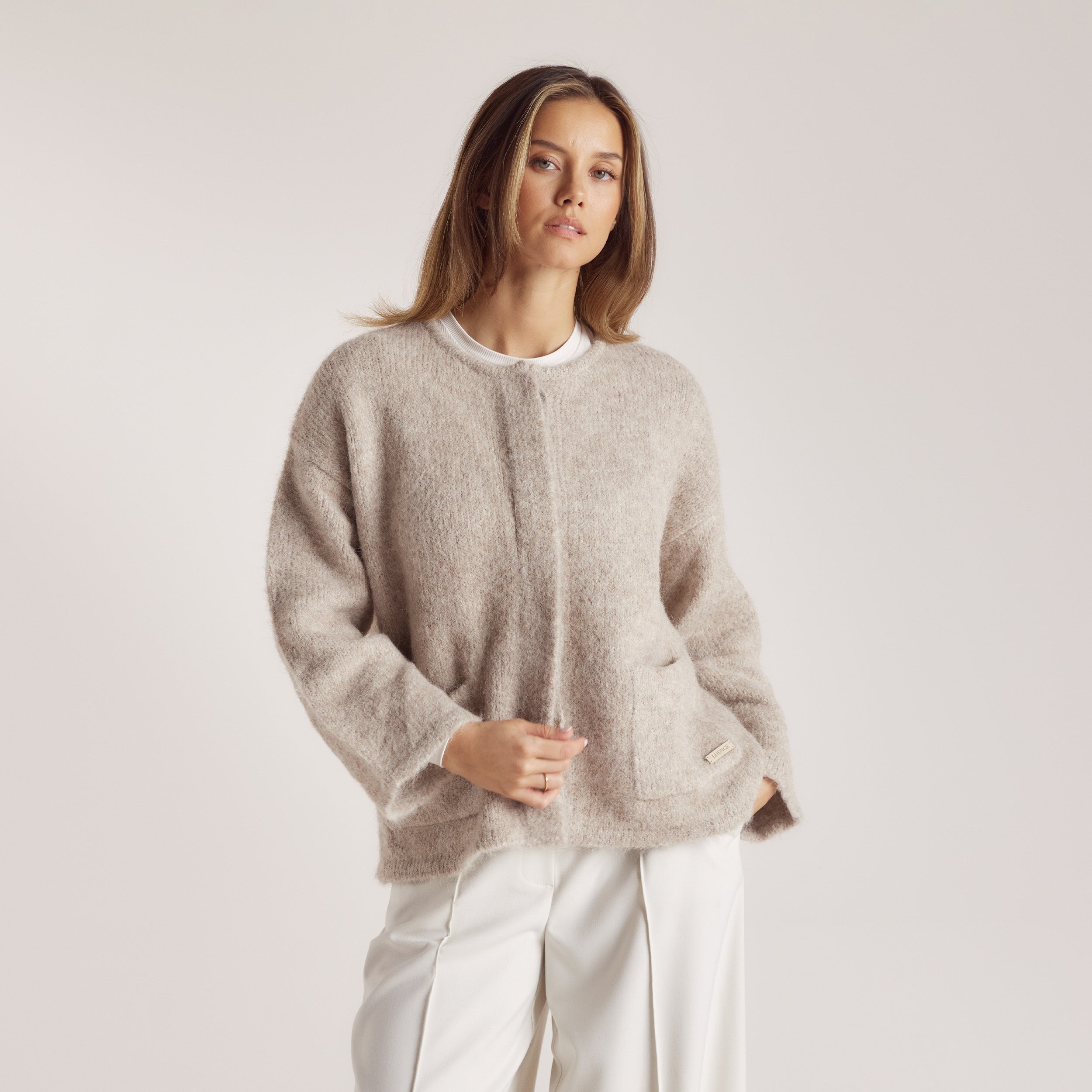 Alpaca Blend Jacket - Mink - Image 6