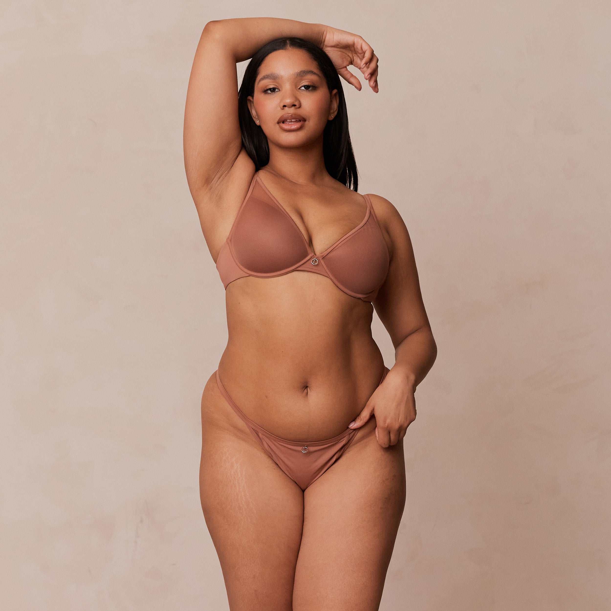 Classic Plunge T-shirt Bra - Mocha - Image 17