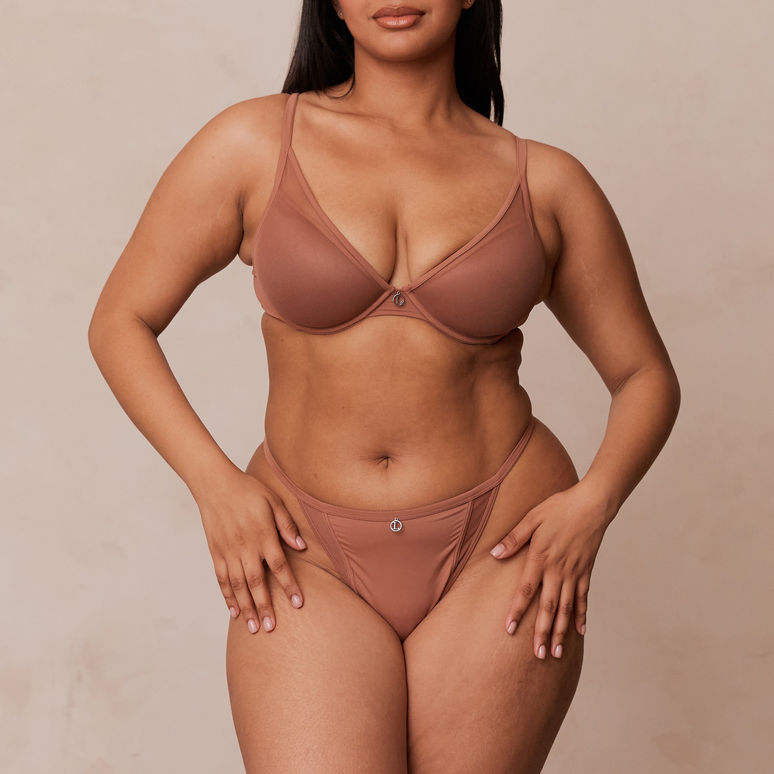 Classic Plunge T-shirt Bra - Mocha - Image 6