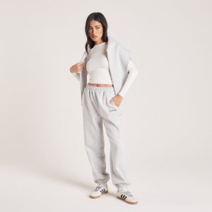 Cuffed Joggers - Grey Marl