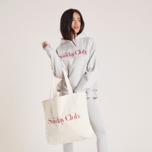 Cotton Canvas Tote Bag - Cream