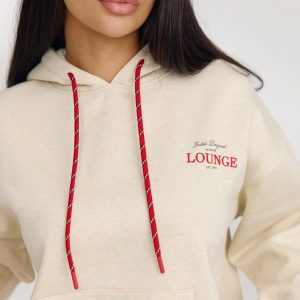Oversized Hoodie - Oat Marl