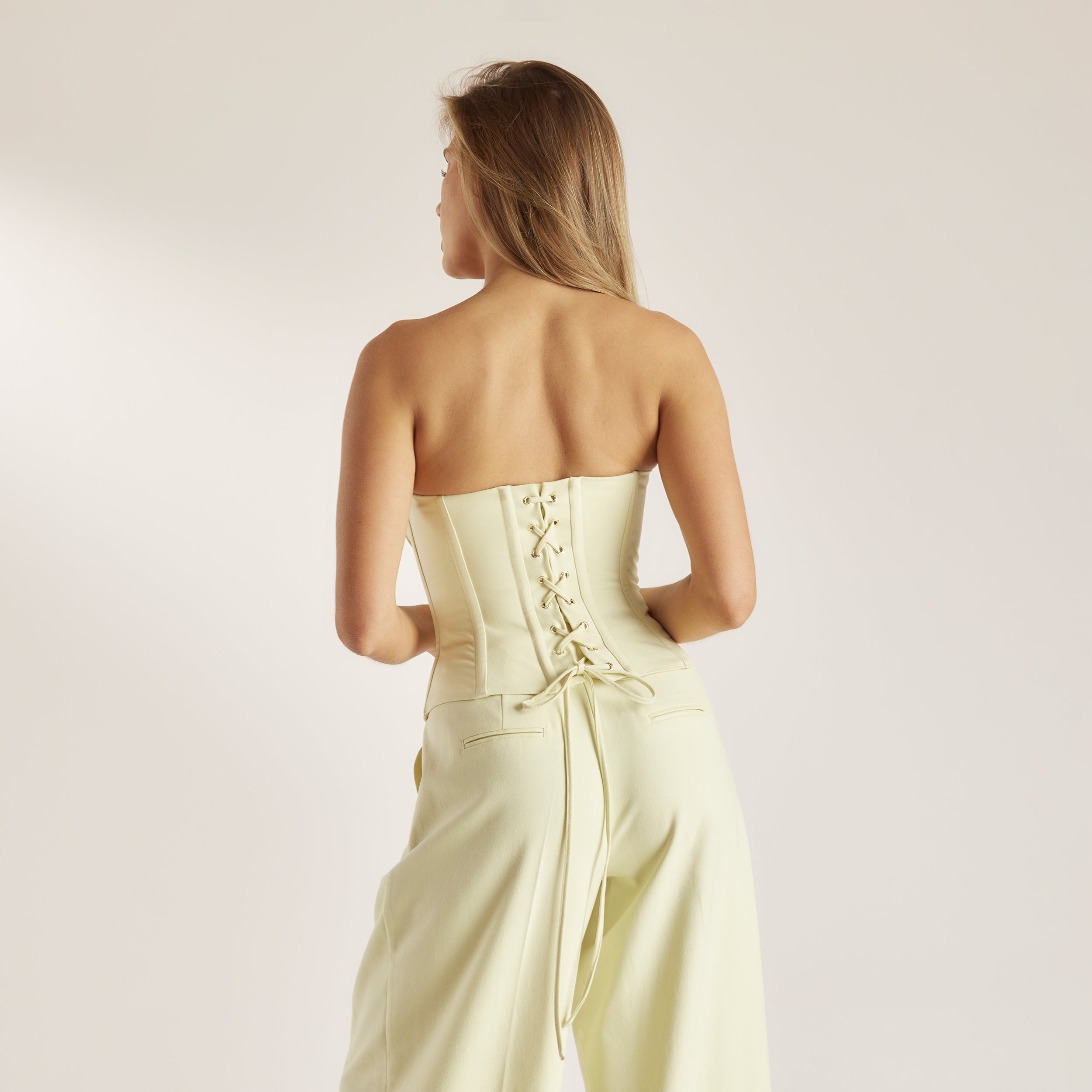 Bandeau Corset Top - Buttermilk - Image 2