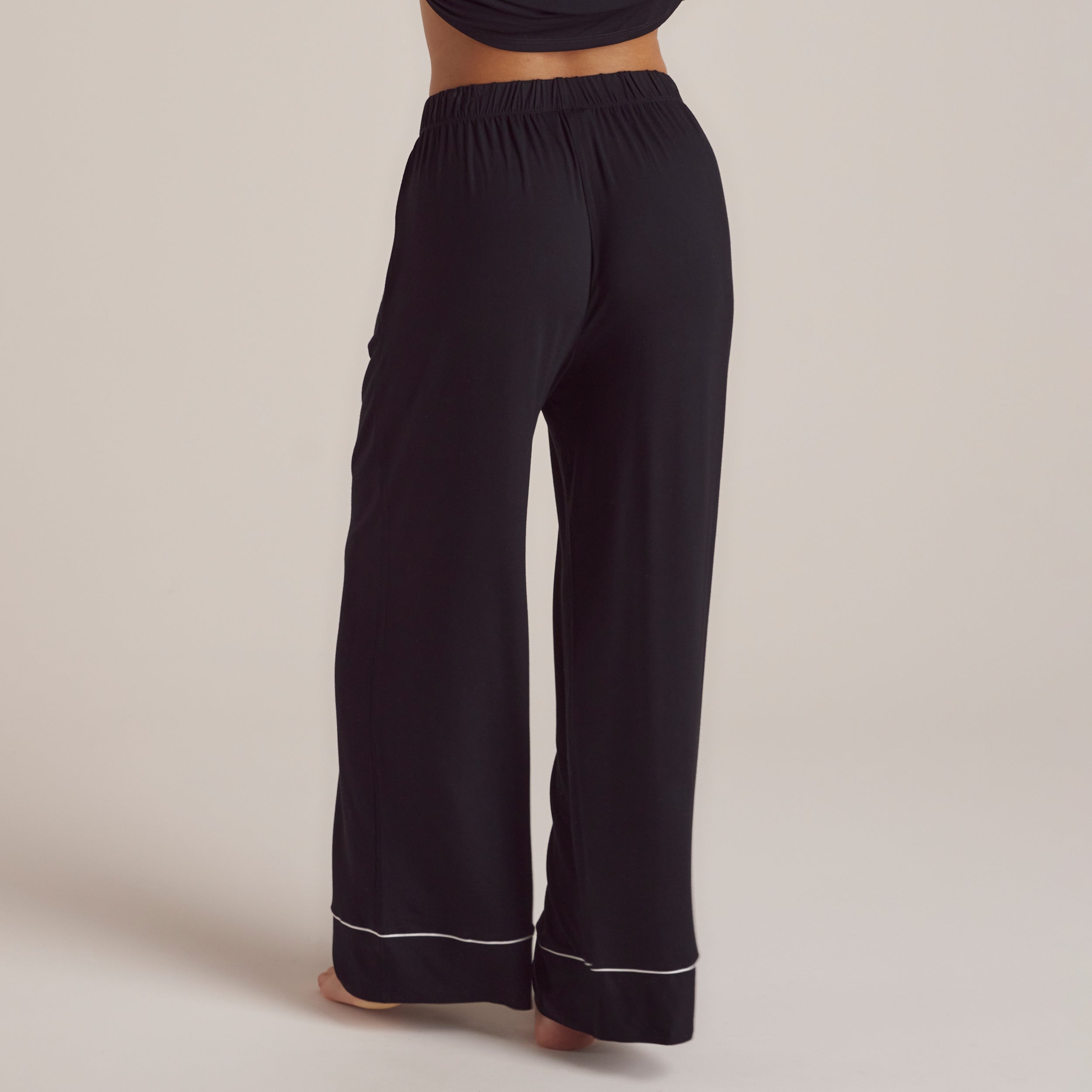 Modal Pyjama Bottoms - Black - Image 2