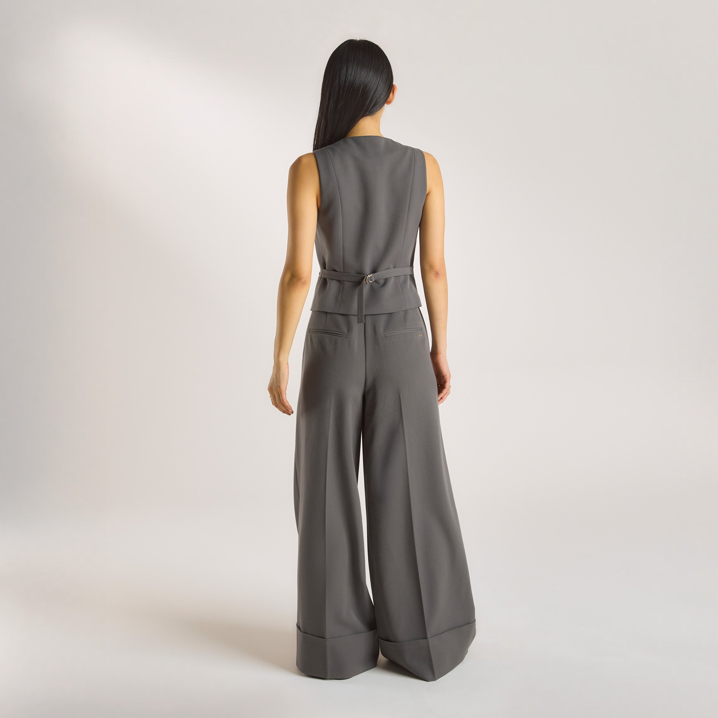 Tailored Waistcoat - Charcoal - Image 2