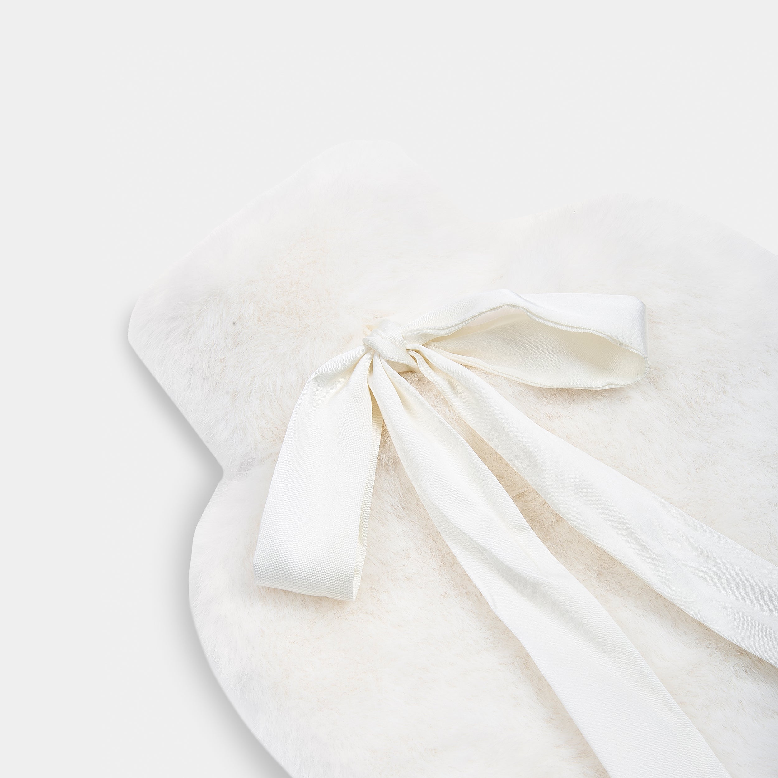 Faux Fur Hot Water Bottle - Ivory - Image 2