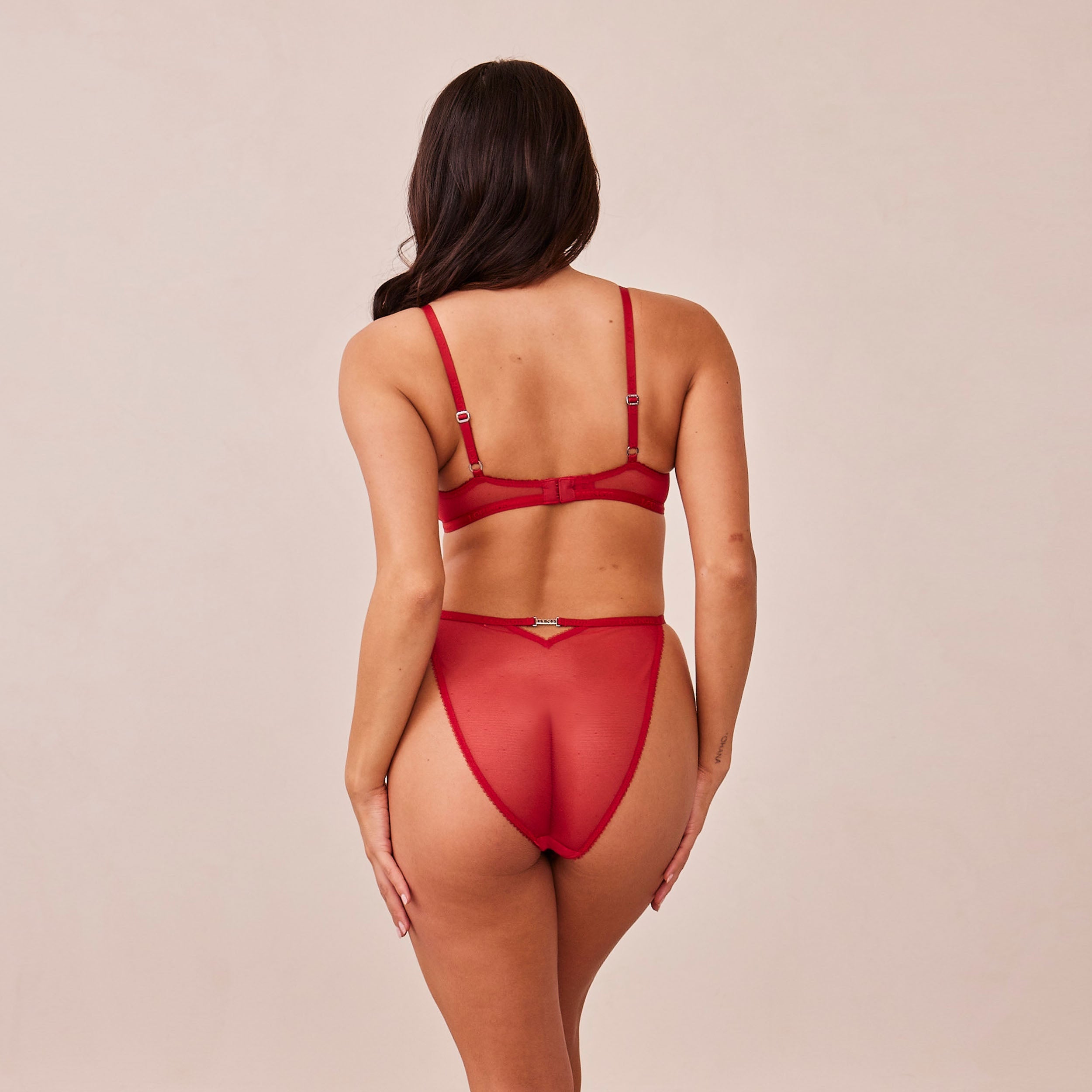 Flirt Balcony Bra - Maroon - Image 14