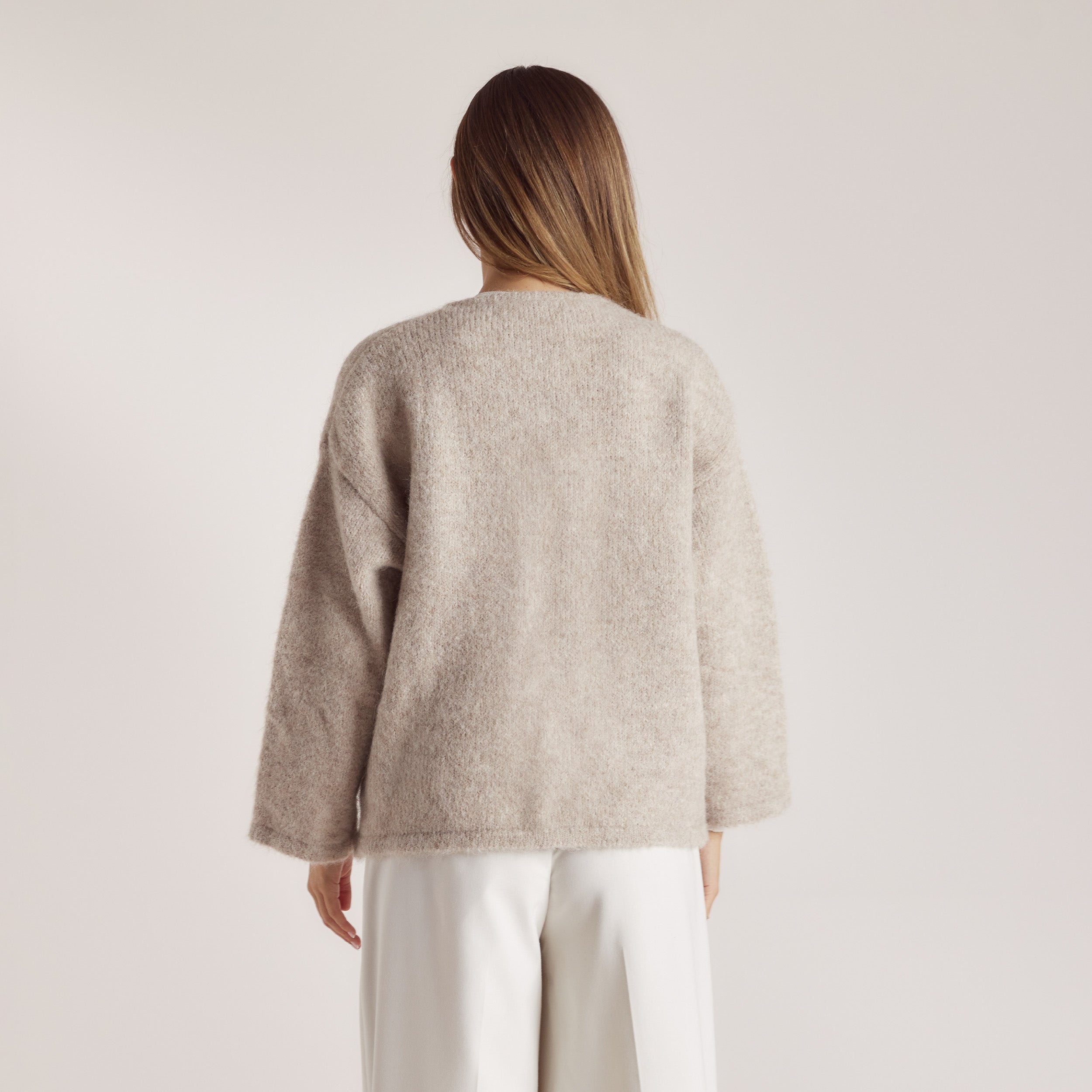 Alpaca Blend Jacket - Mink - Image 3