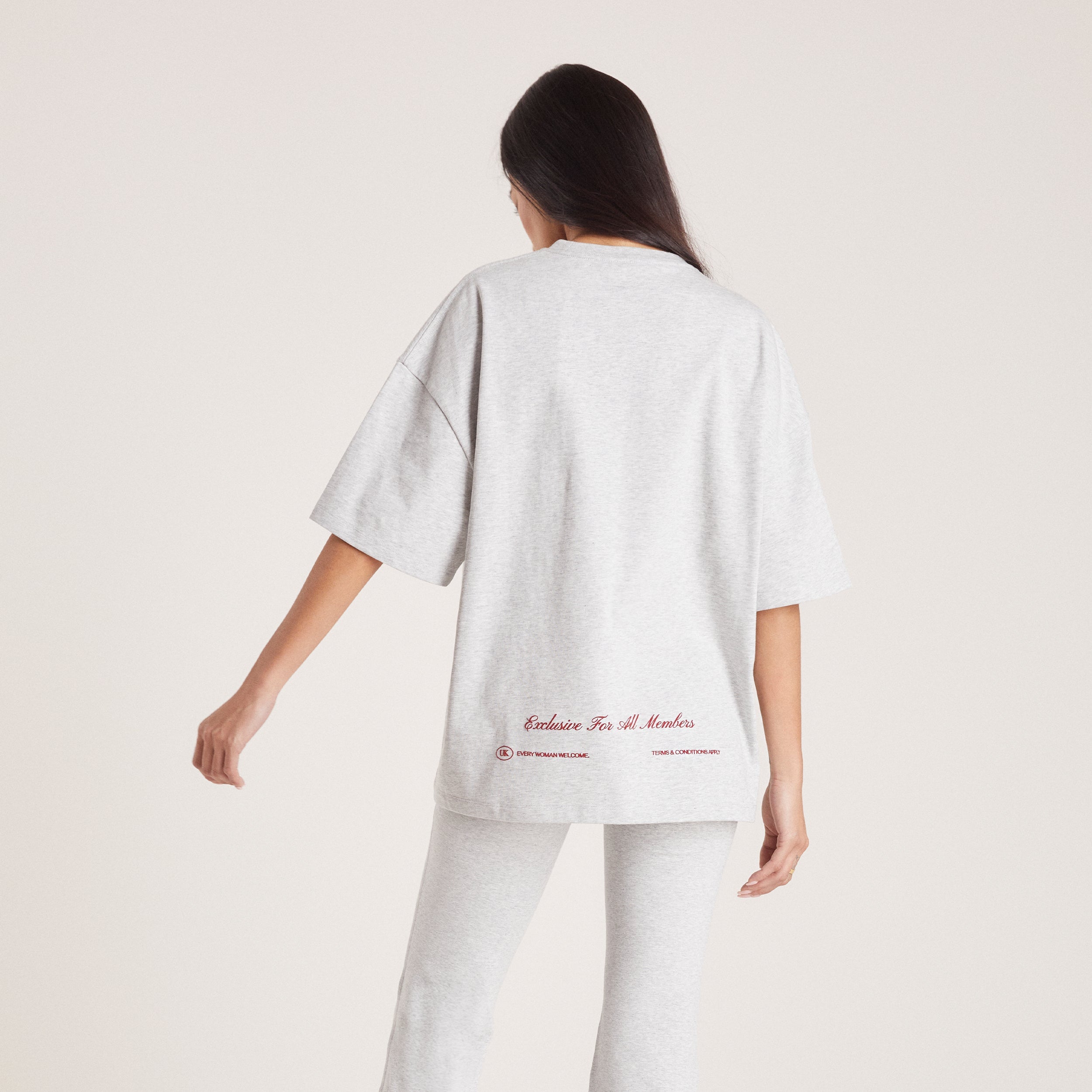 Boxy T-Shirt - Grey Marl - Image 2