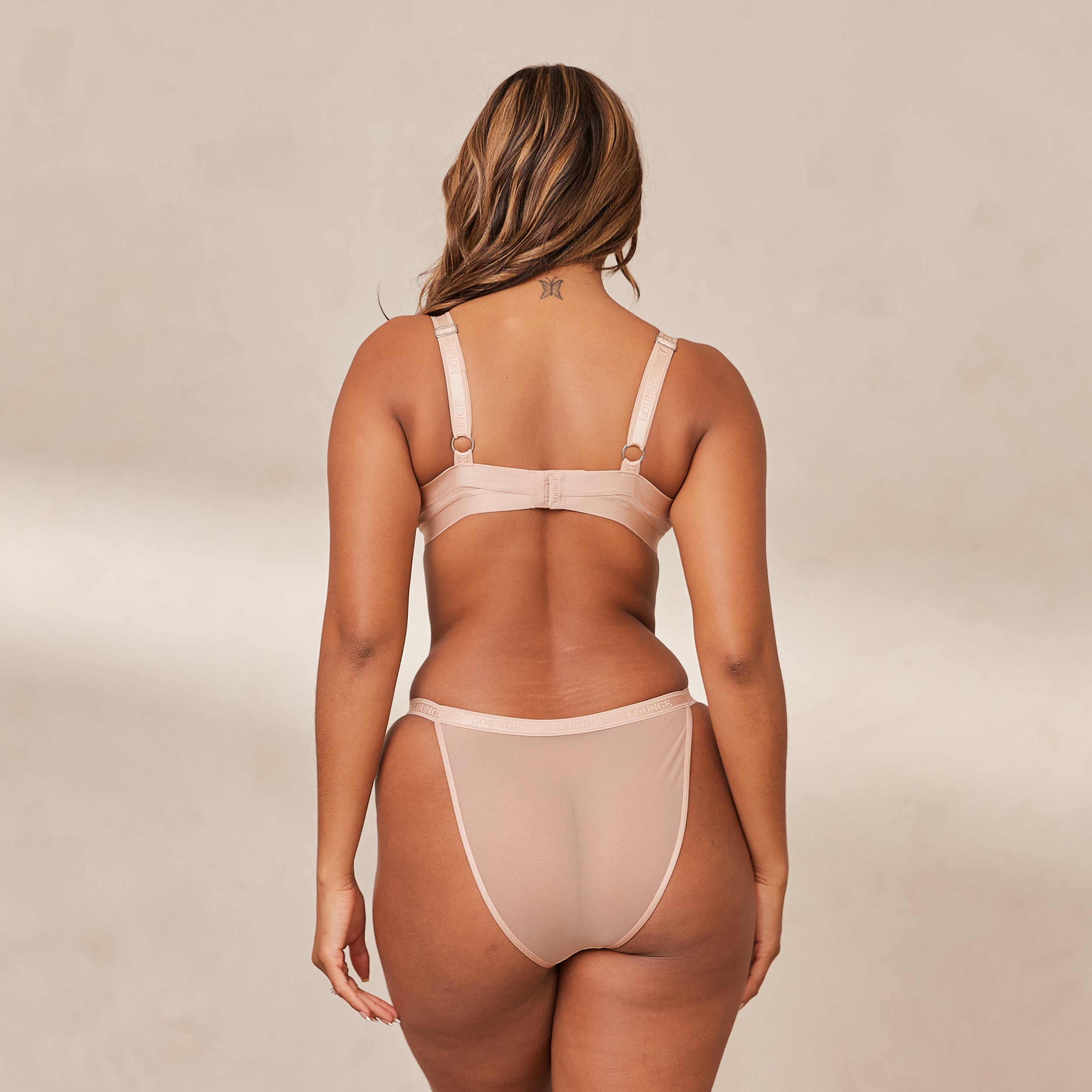 Smooth Mesh T-shirt Bra - Taupe - Image 8