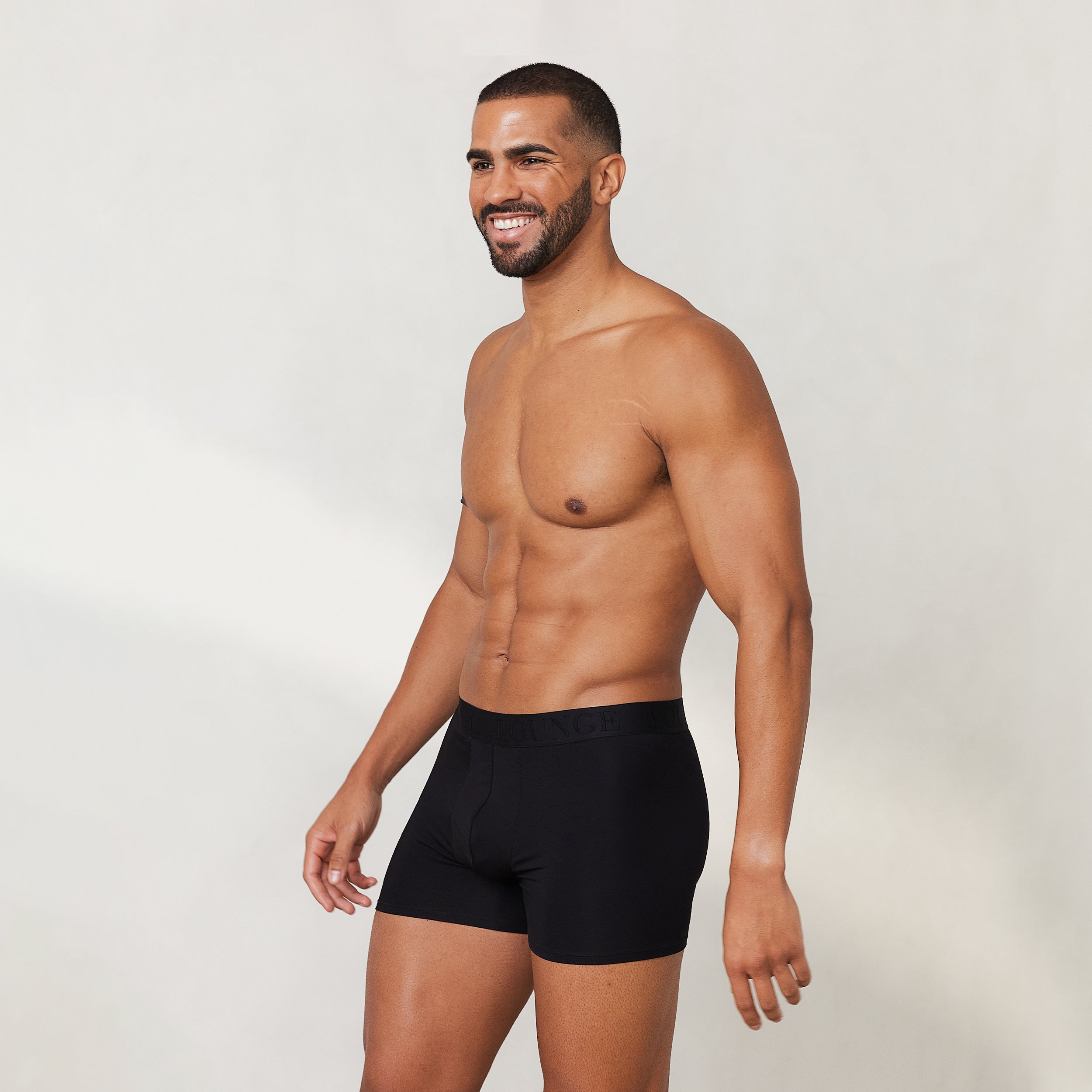 Men's Luxe Boxers (3-Pack) - Black - Image 3