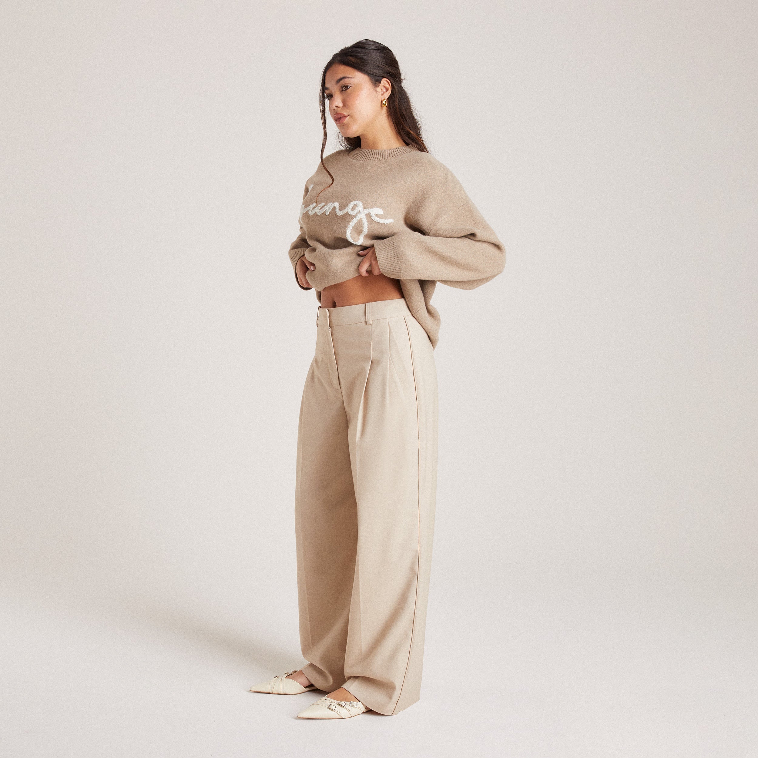 Tailored Trousers - Bread - Image 3
