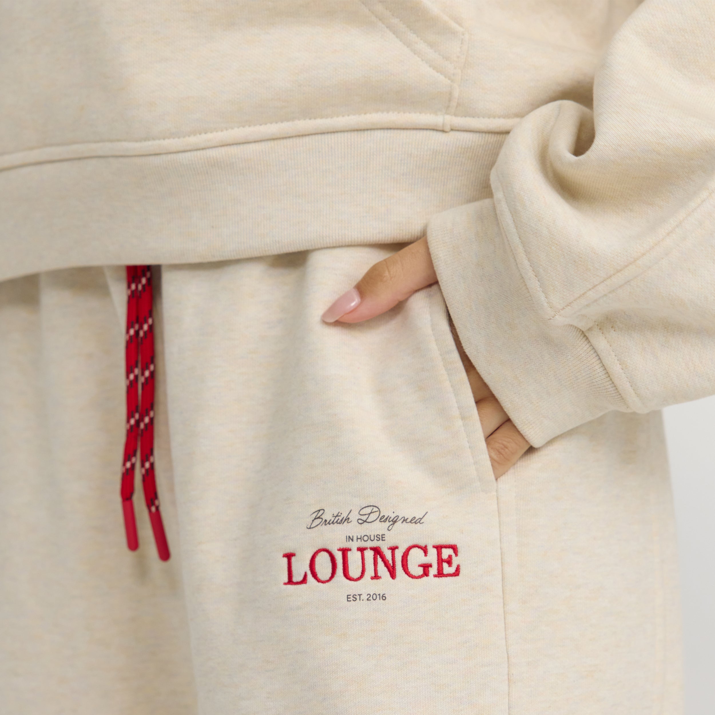 Straight-Leg Joggers - Oat Marl - Image 2