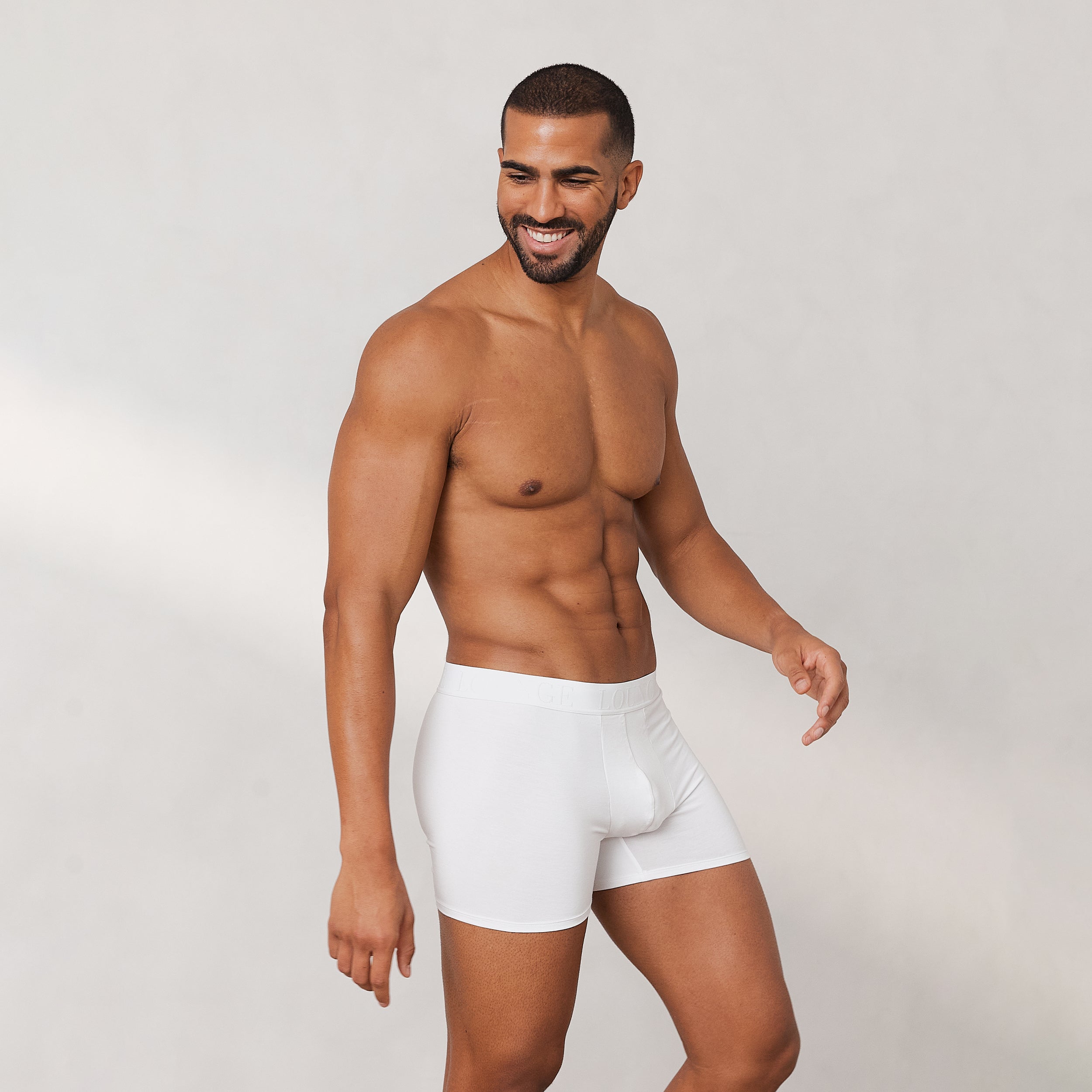 Men's Luxe Boxers (3-Pack) - White - Image 3