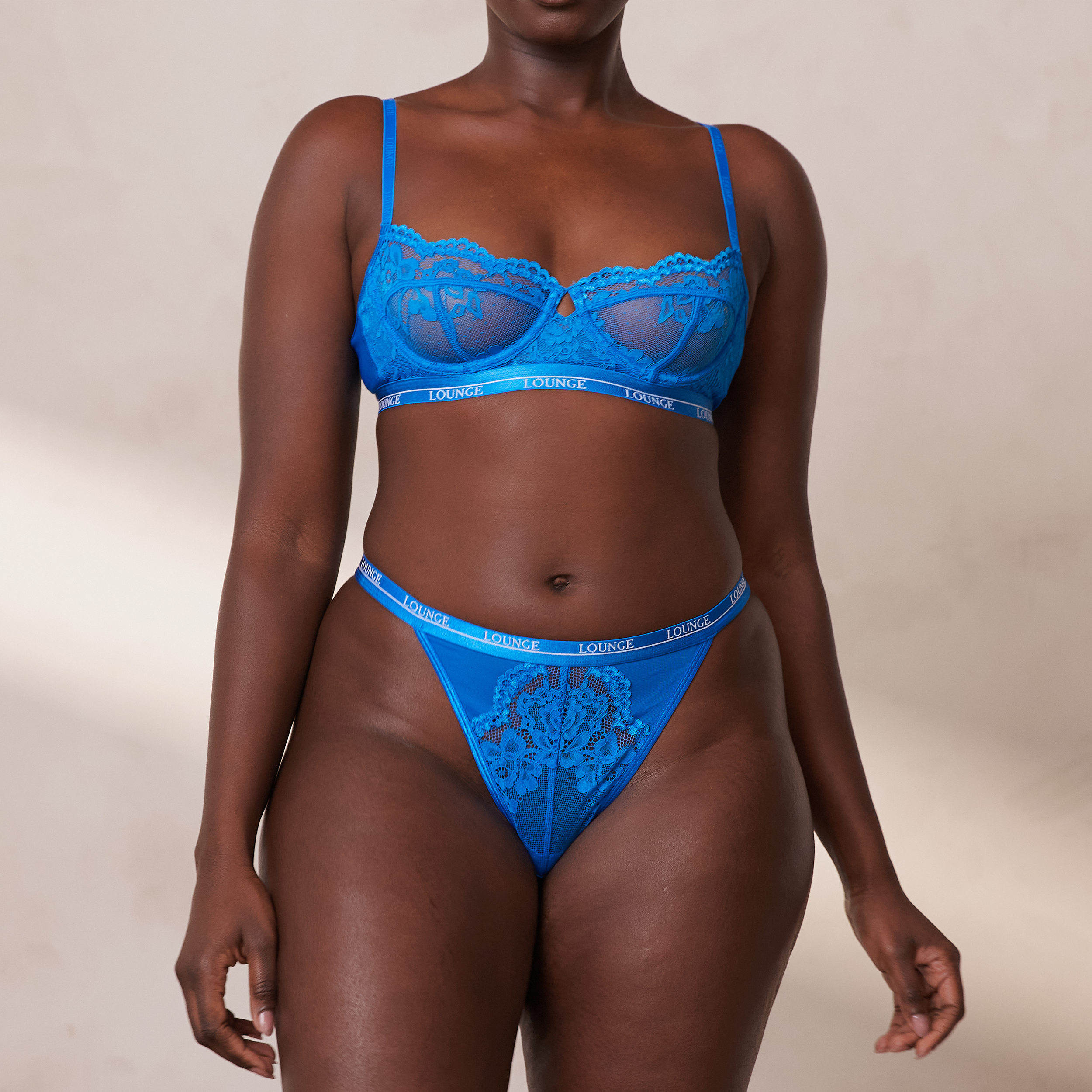 Blossom Balcony Bra - Cobalt Blue - Image 9
