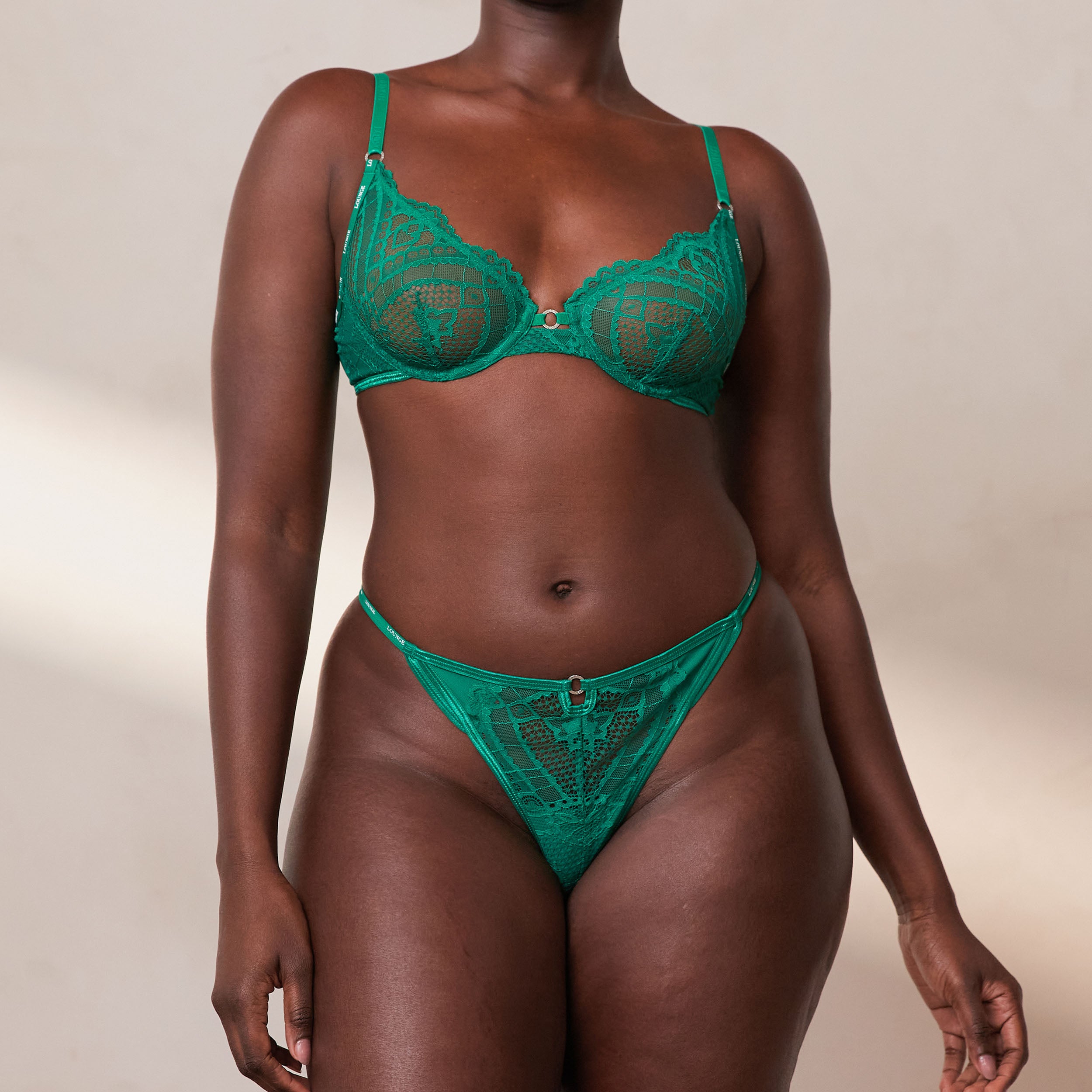 Charmed Balcony Bra - Emerald - Image 21