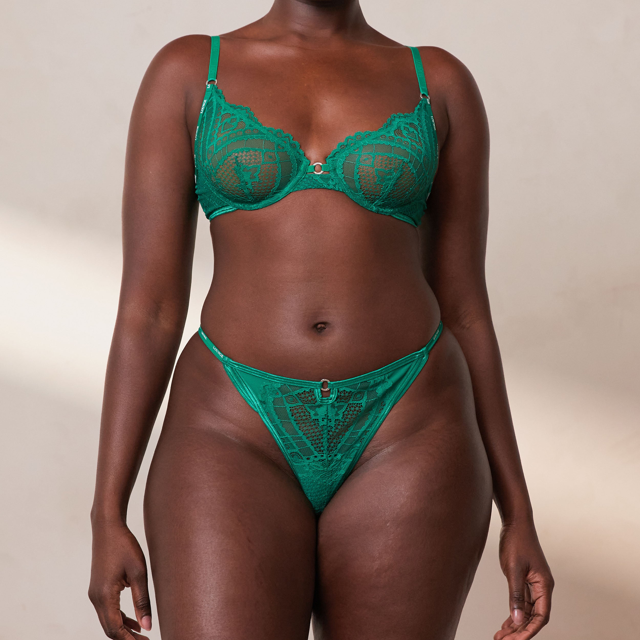 Charmed Balcony Bra - Emerald - Image 9