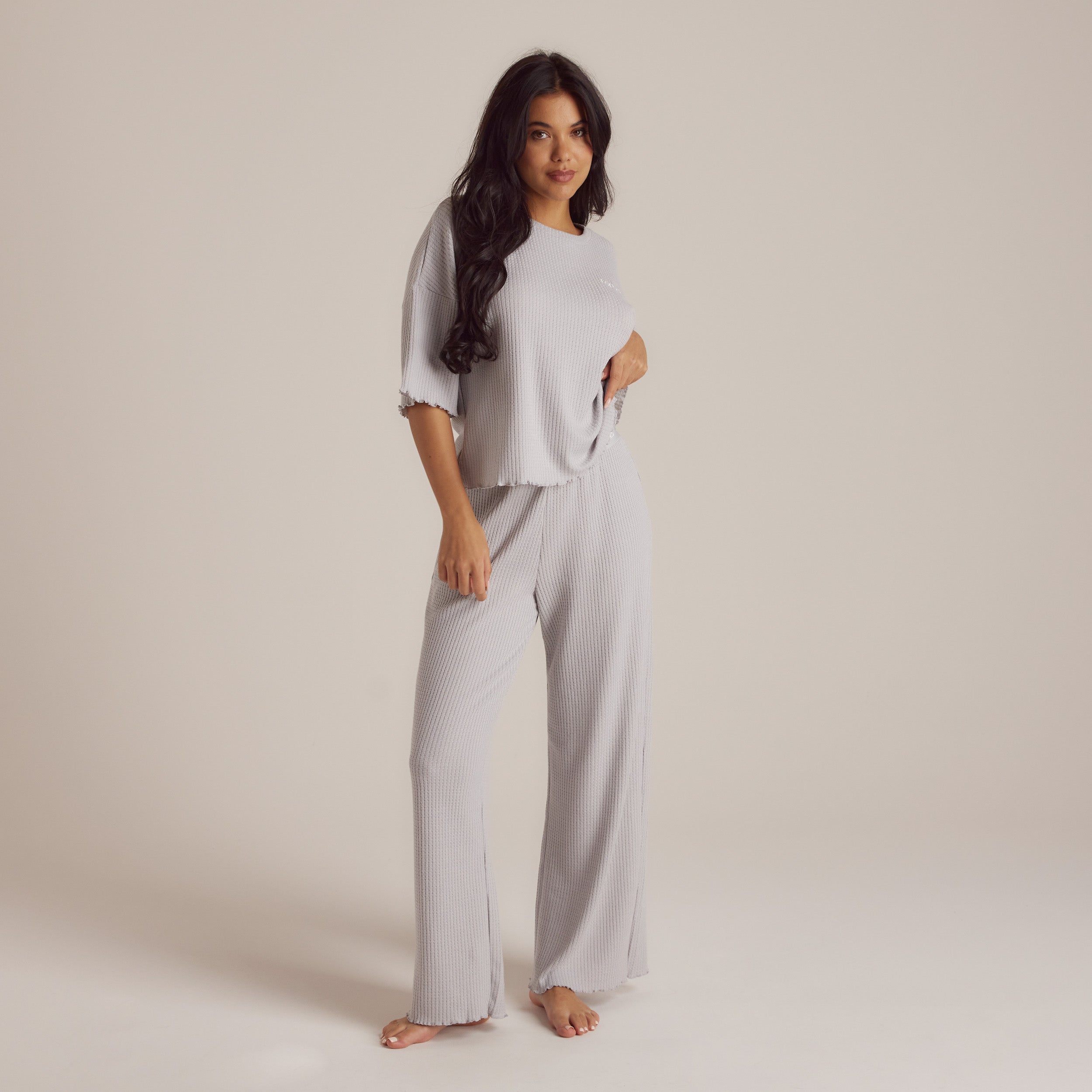 Soft Waffle Pyjama Bottoms - Frost - Image 3