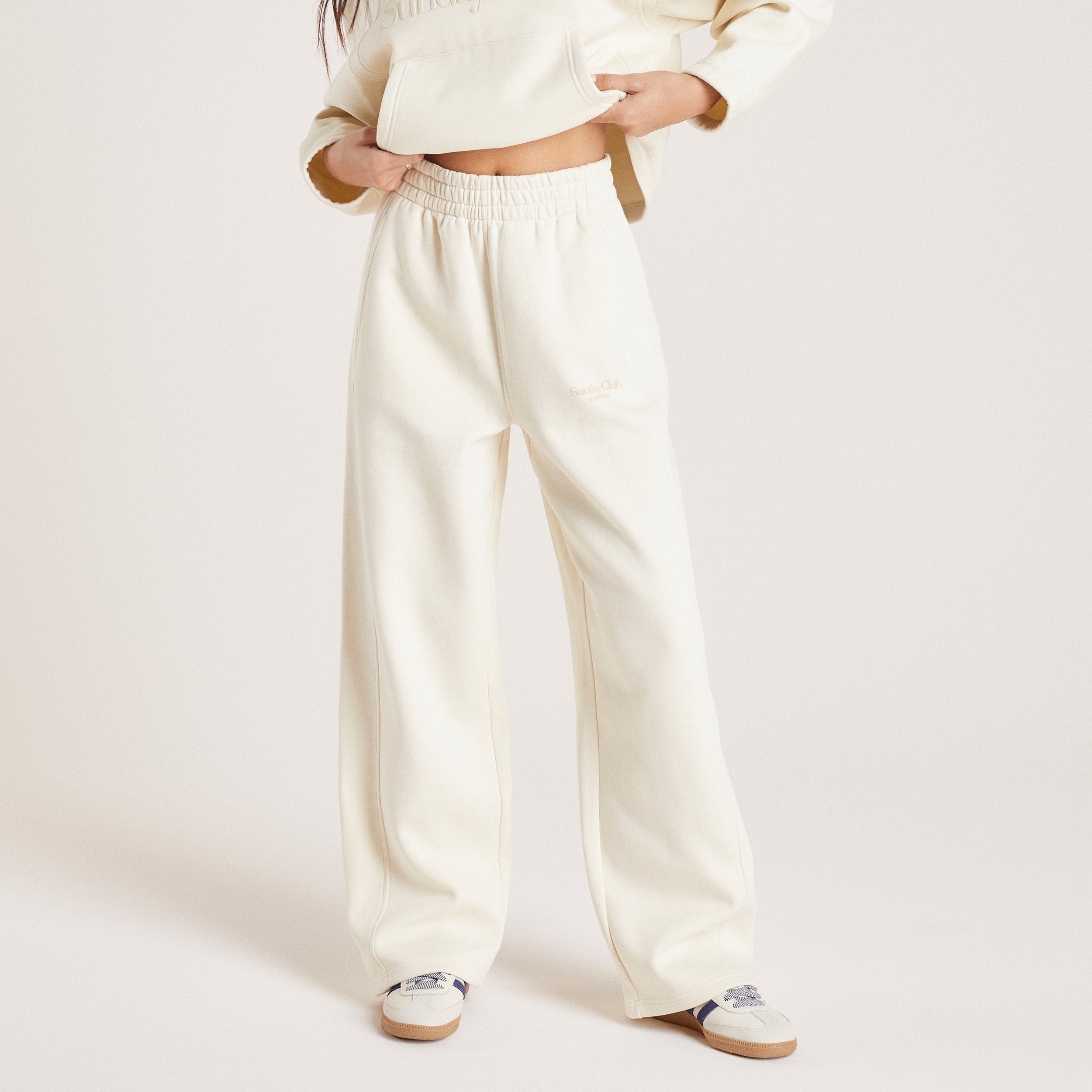 Straight Leg Joggers - Tofu - Image 3