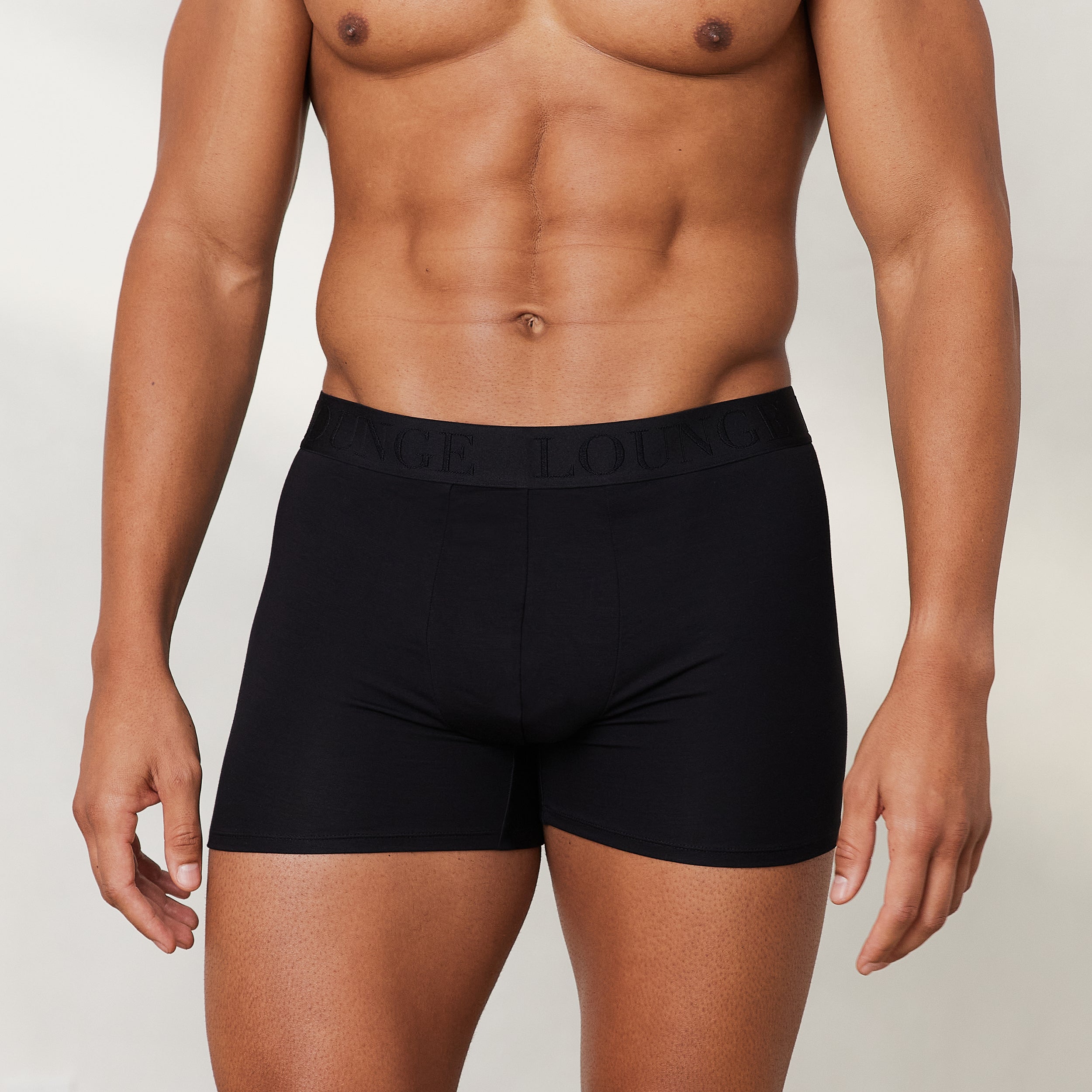 Men's Luxe Boxers (3-Pack) - Black - Image 4