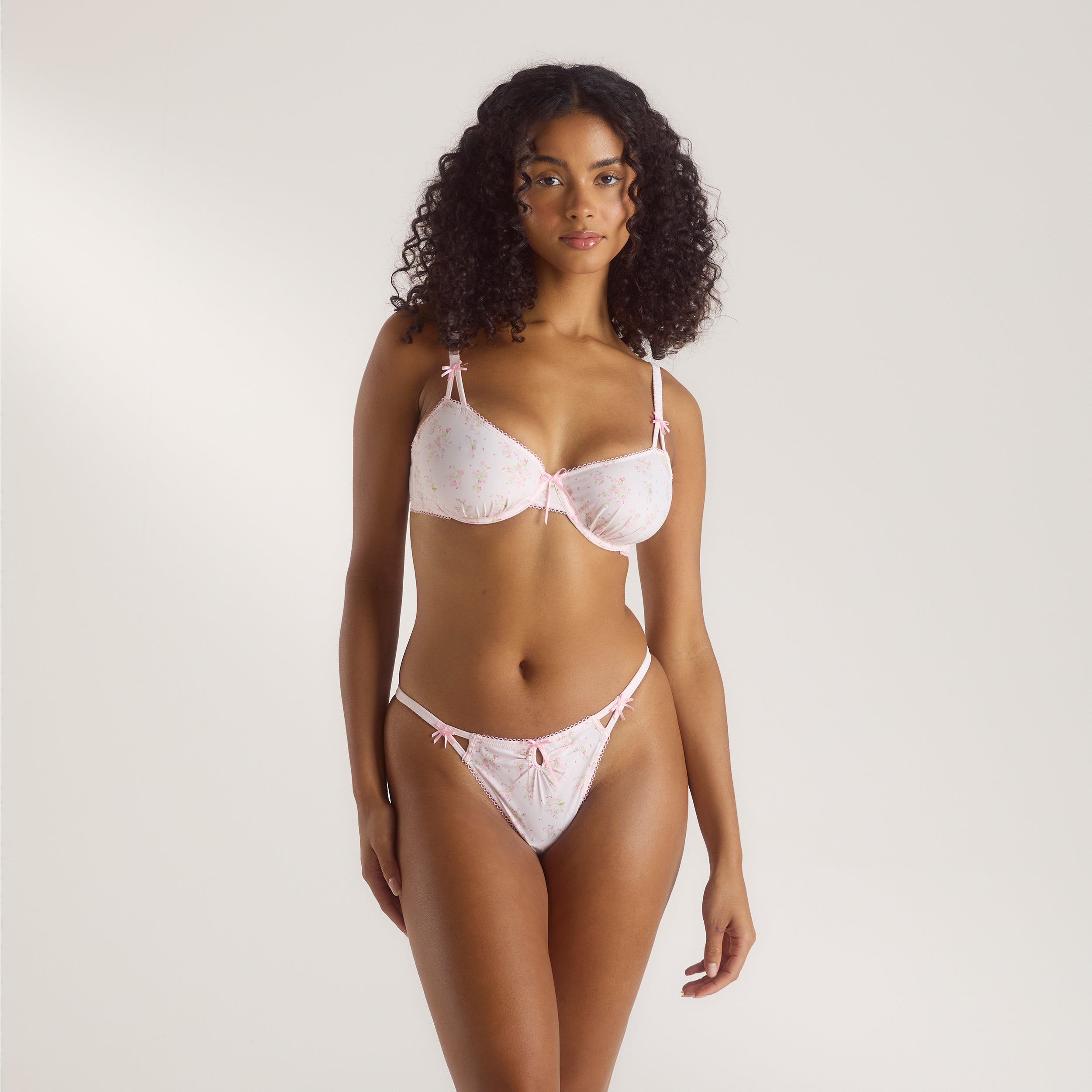 Serene Balcony Bra - Pink Floral - Image 4