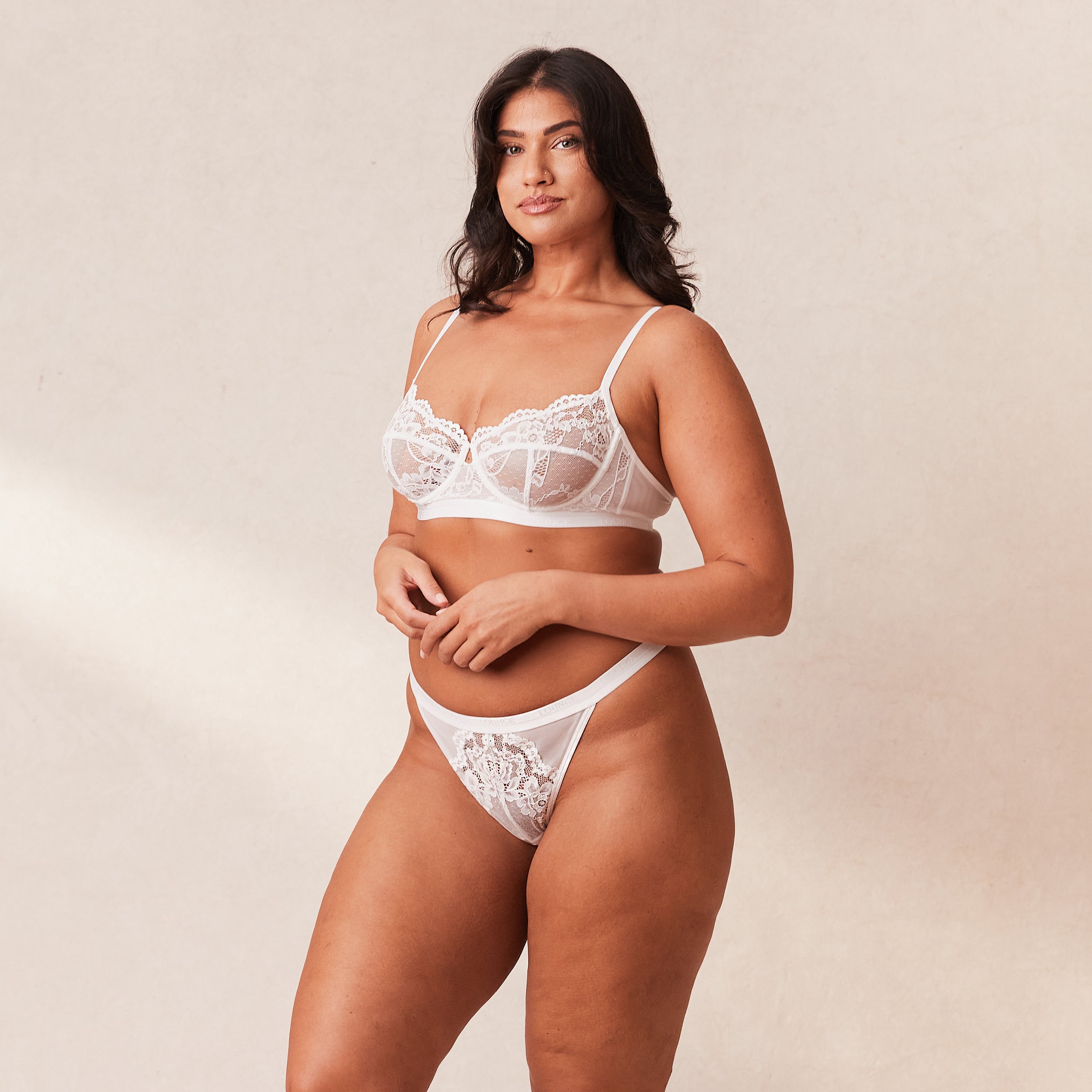 Blossom Balcony Bra - White - Image 10