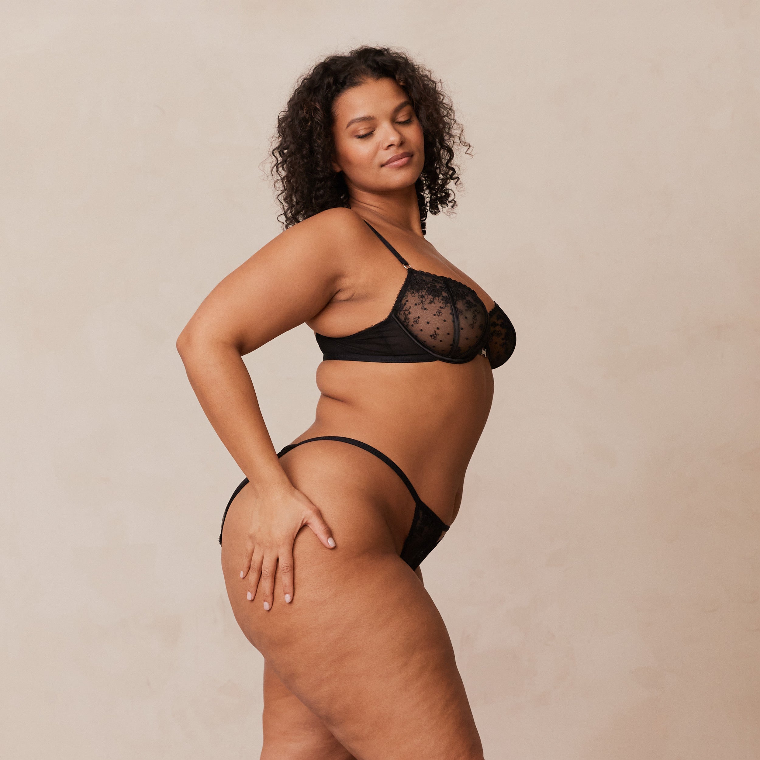Flirt Balcony Bra - Black - Image 22
