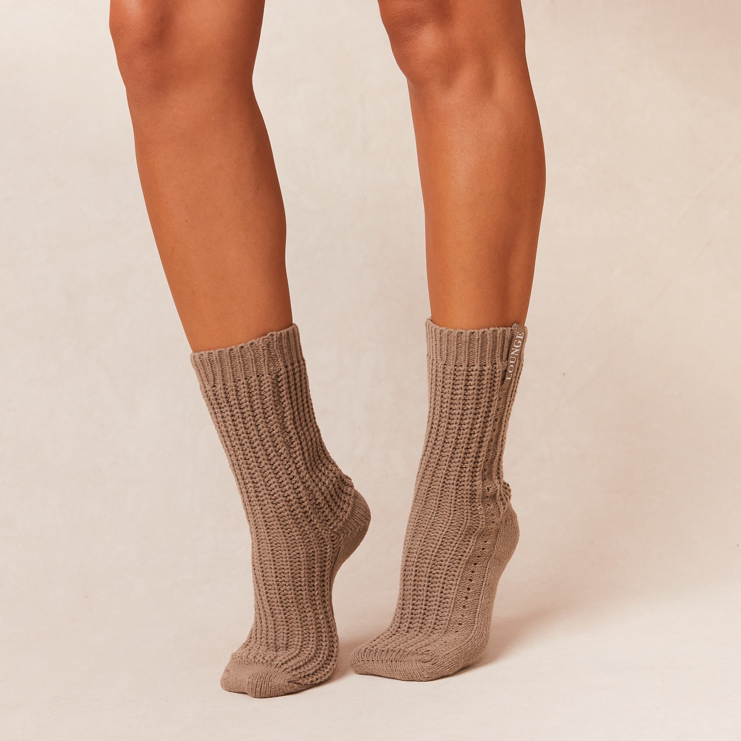 Snooze Knitted Socks - Fawn - Image 4