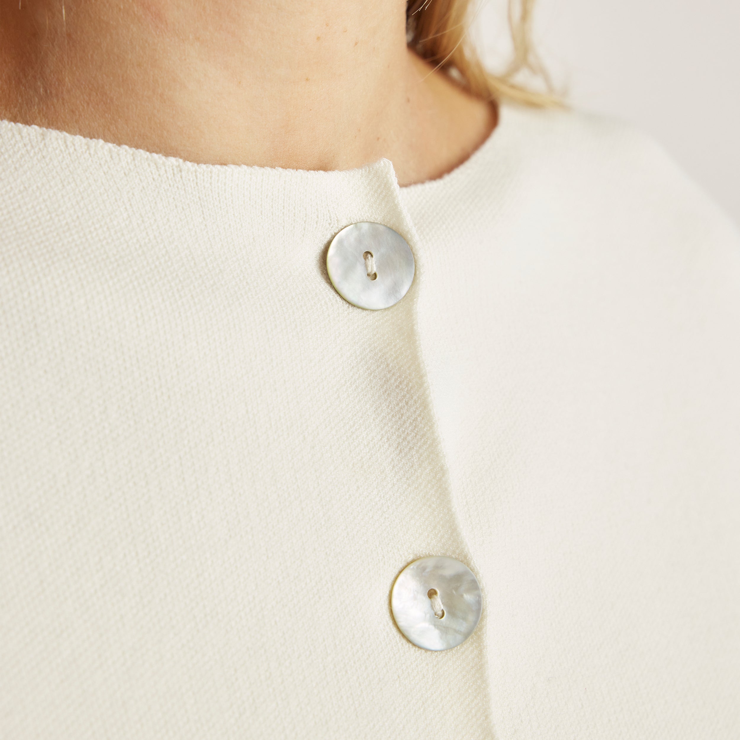 Relaxed-Fit Knitted Cardigan - Stone - Image 4