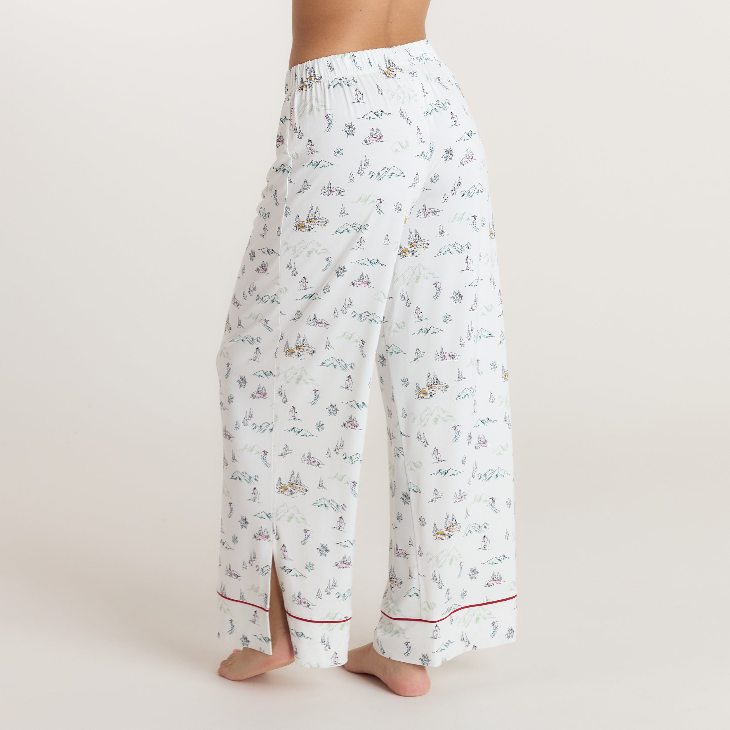 Alpine Dreams Pyjama Bottoms - Ski Print - Image 5