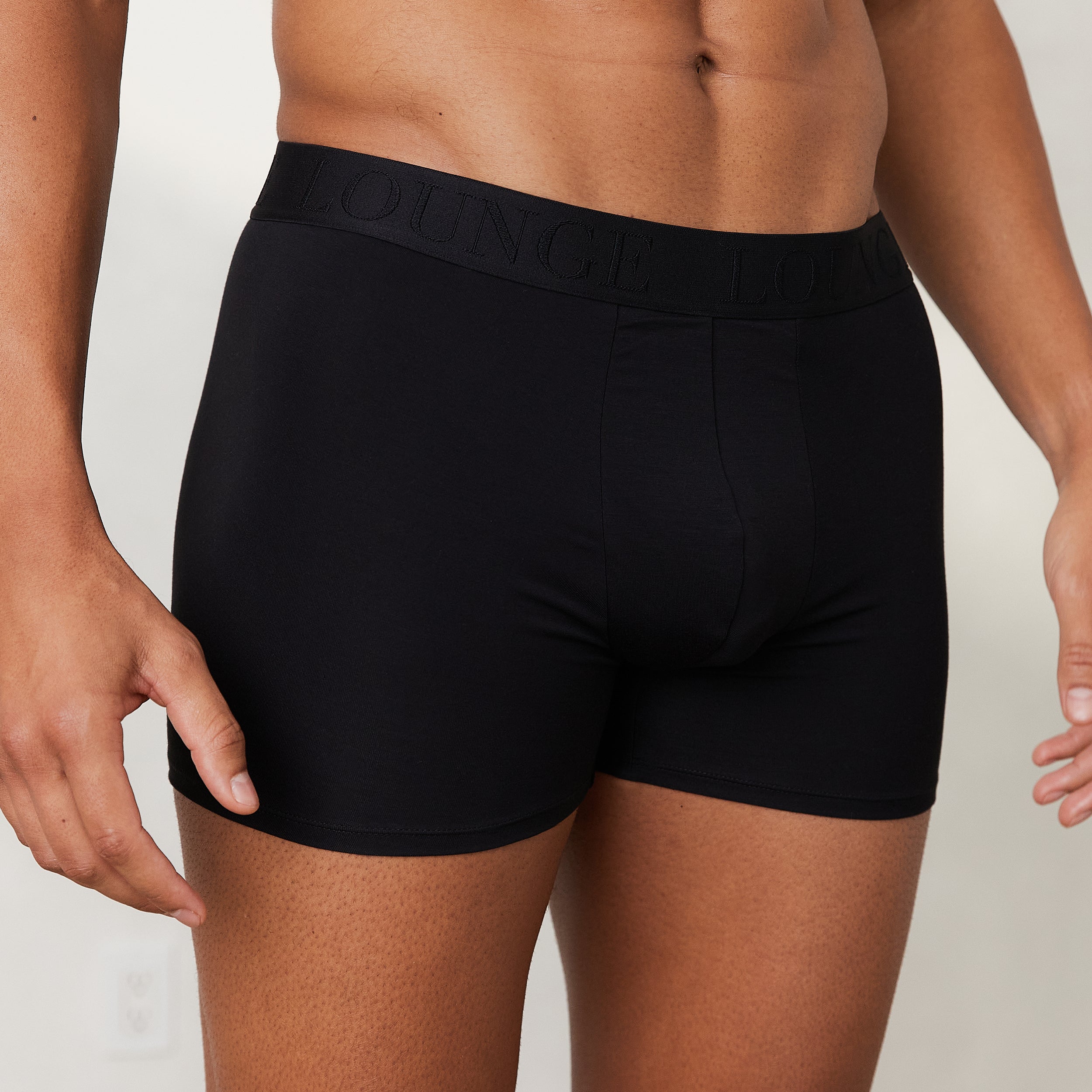 Men's Luxe Boxers (3-Pack) - Black - Image 5
