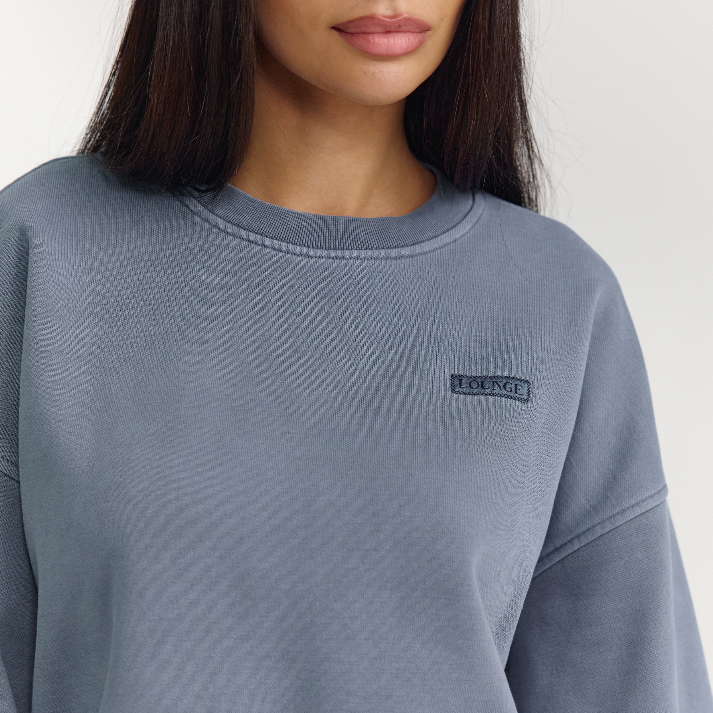 Oversized Jumper - Washed Blue - Image 5