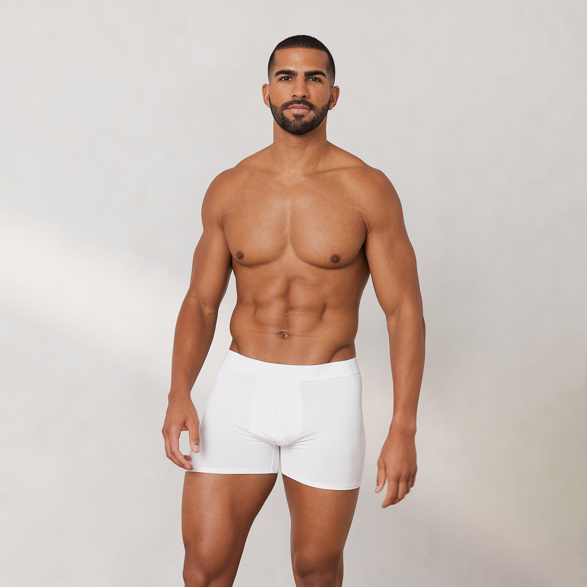 Men's Luxe Boxers (3-Pack) - White - Image 5