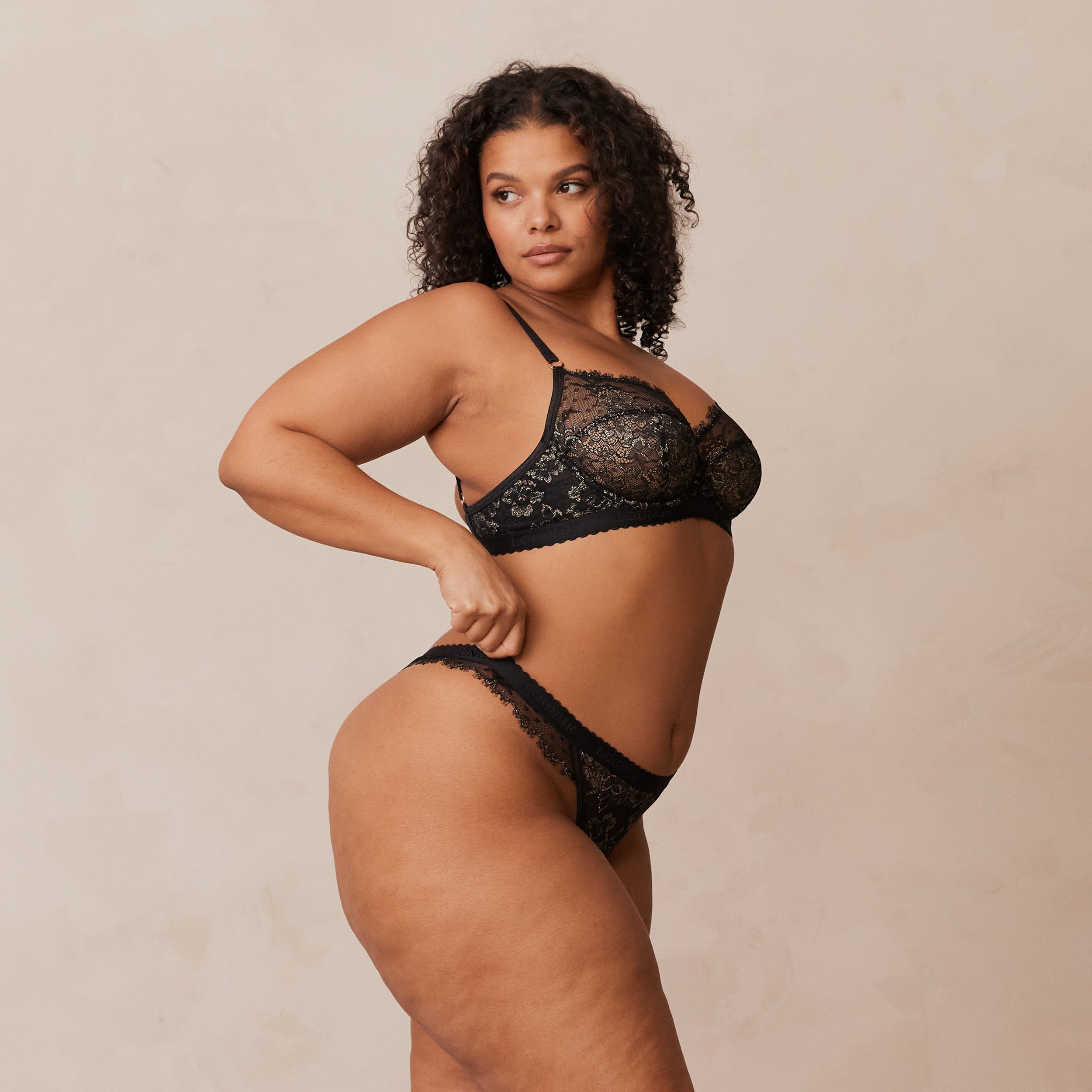 Desire Balcony Bra - Black - Image 9