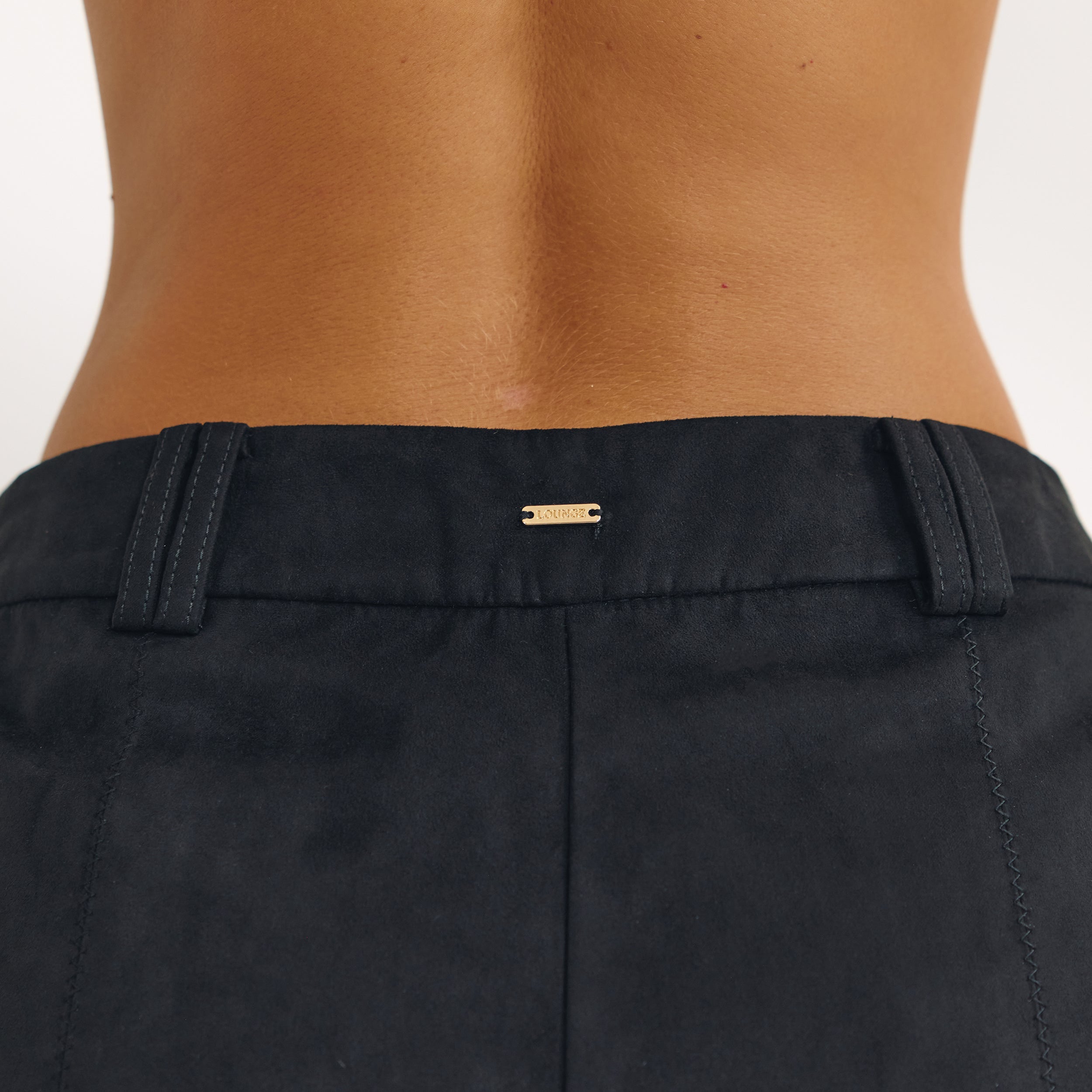 Suedette Shorts - Black - Image 5
