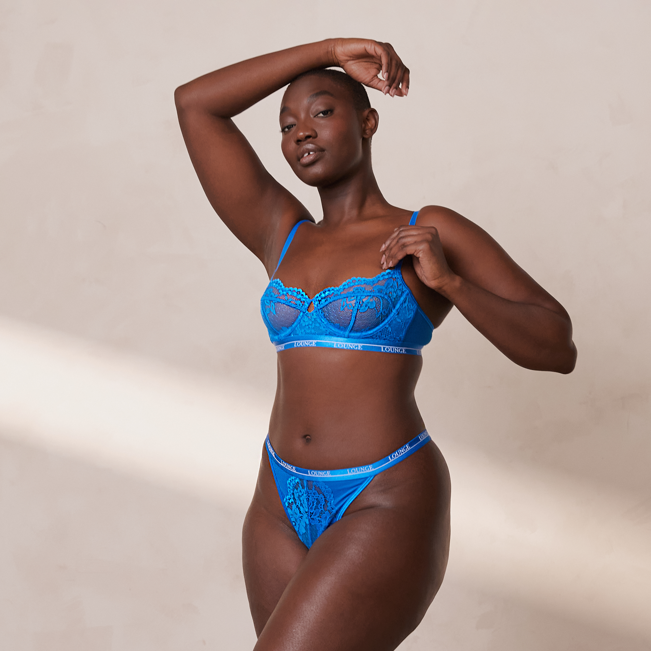 Blossom Balcony Bra - Cobalt Blue - Image 11