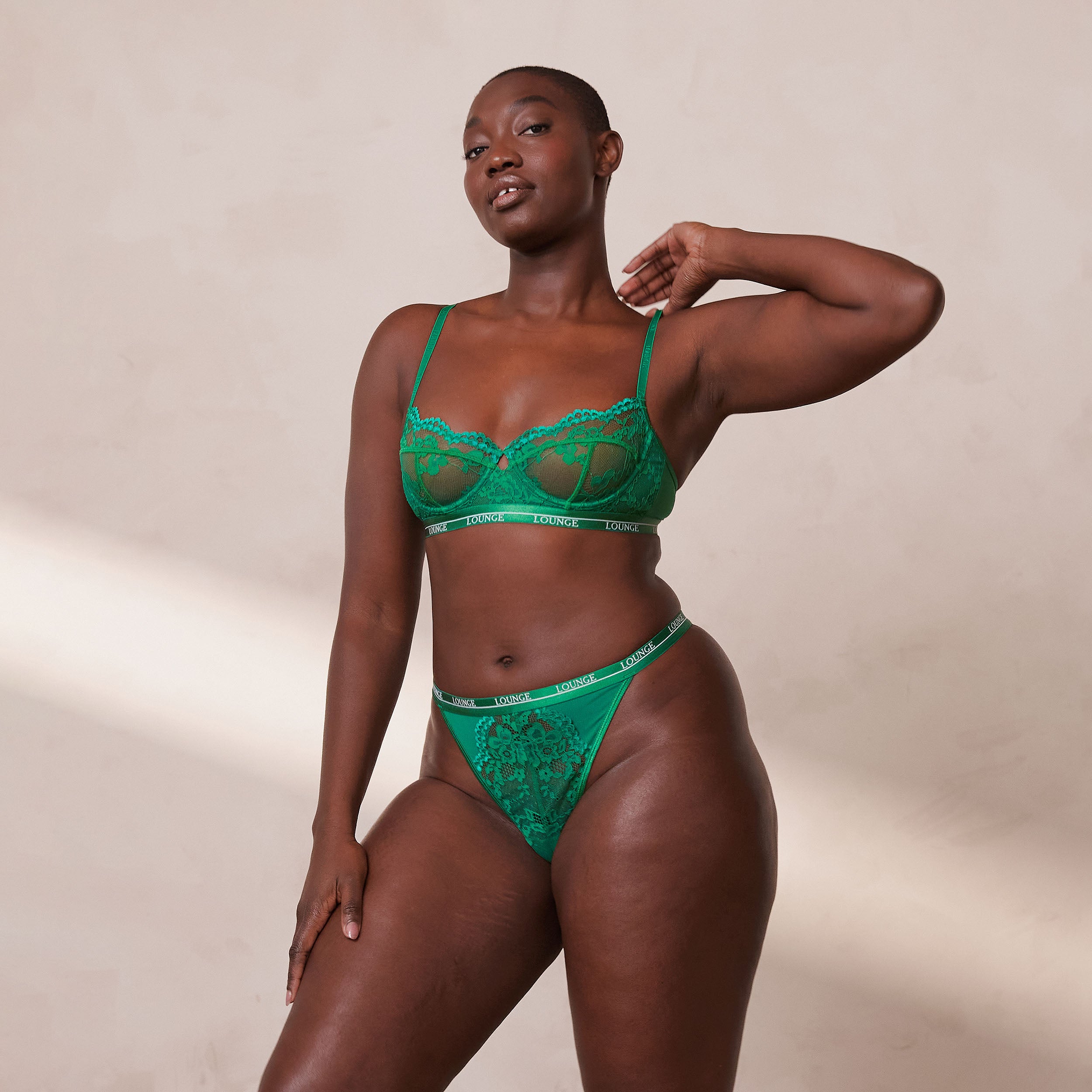 Blossom Balcony Bra - Emerald - Image 11