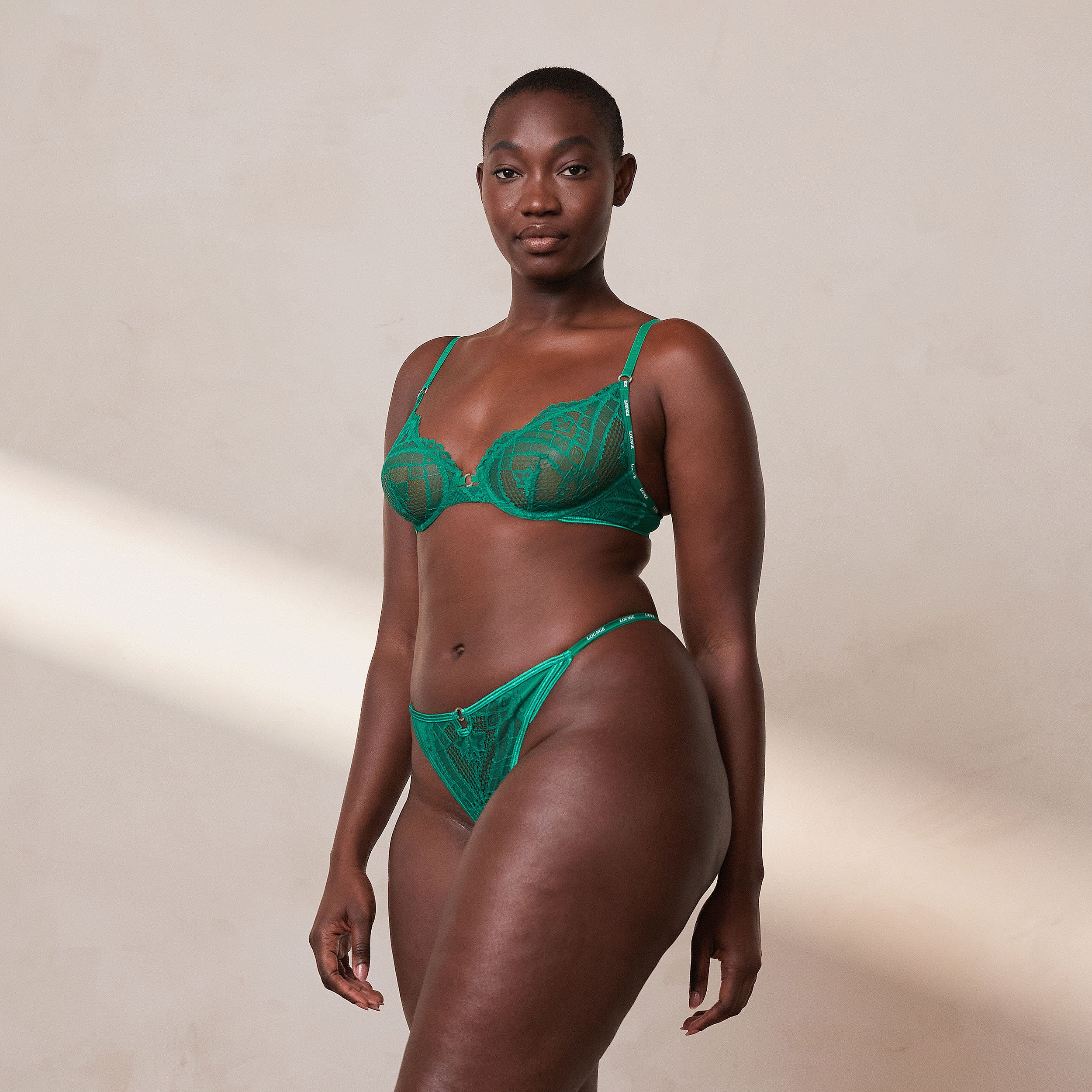 Charmed Balcony Bra - Emerald - Image 11