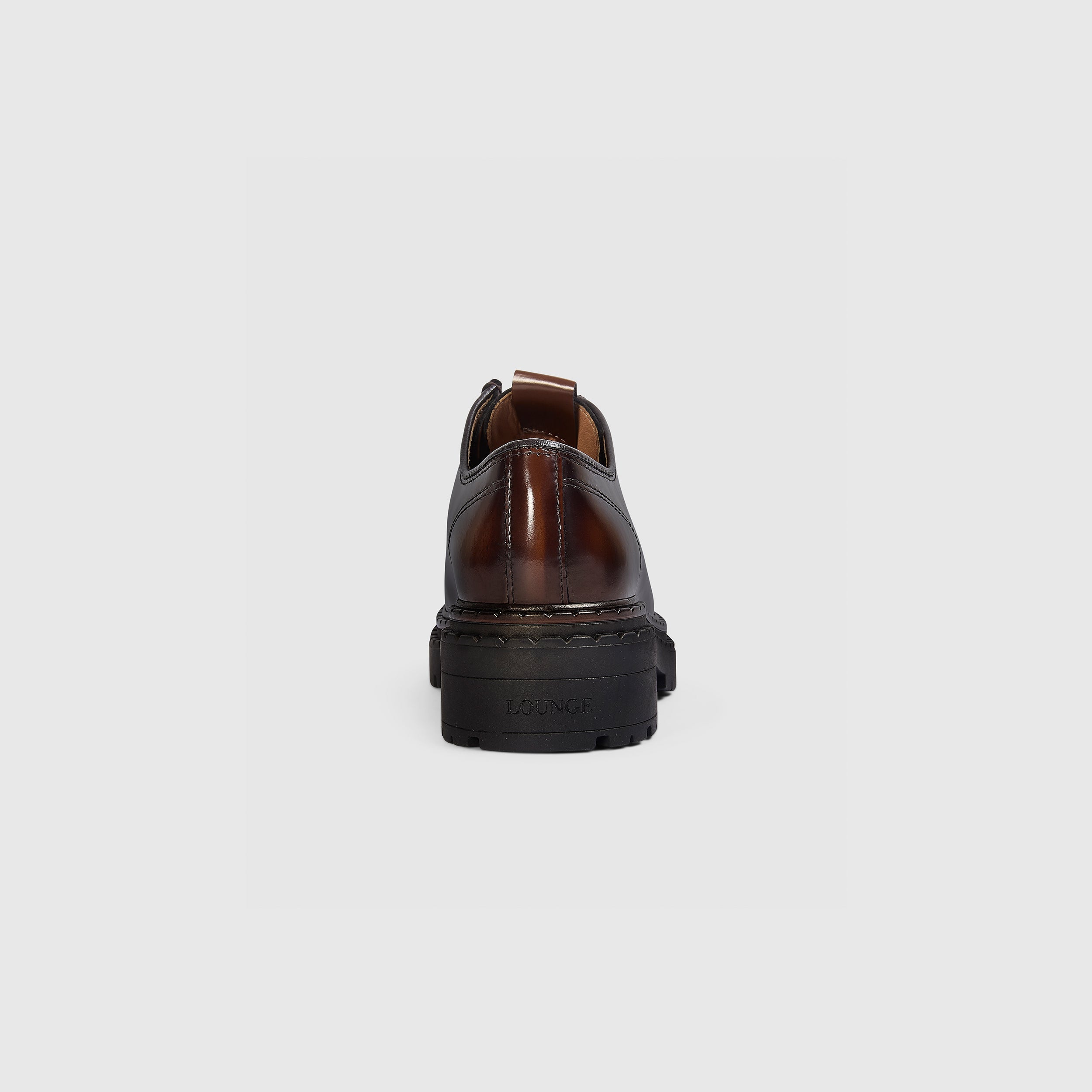 Etta Lace-Up Chunky Loafers - Tan - Image 5