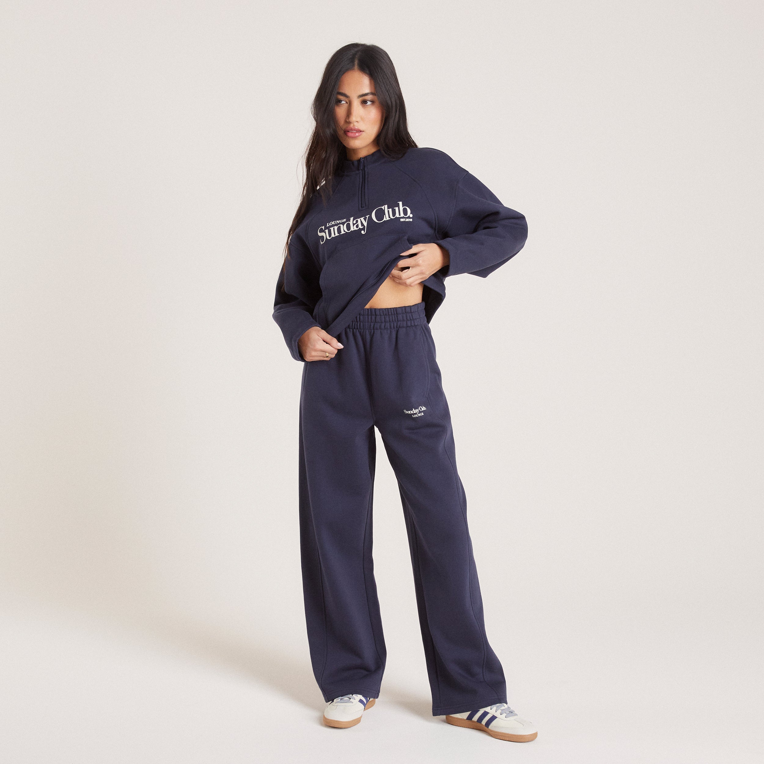 Straight Leg Joggers - Ink Blue - Image 5