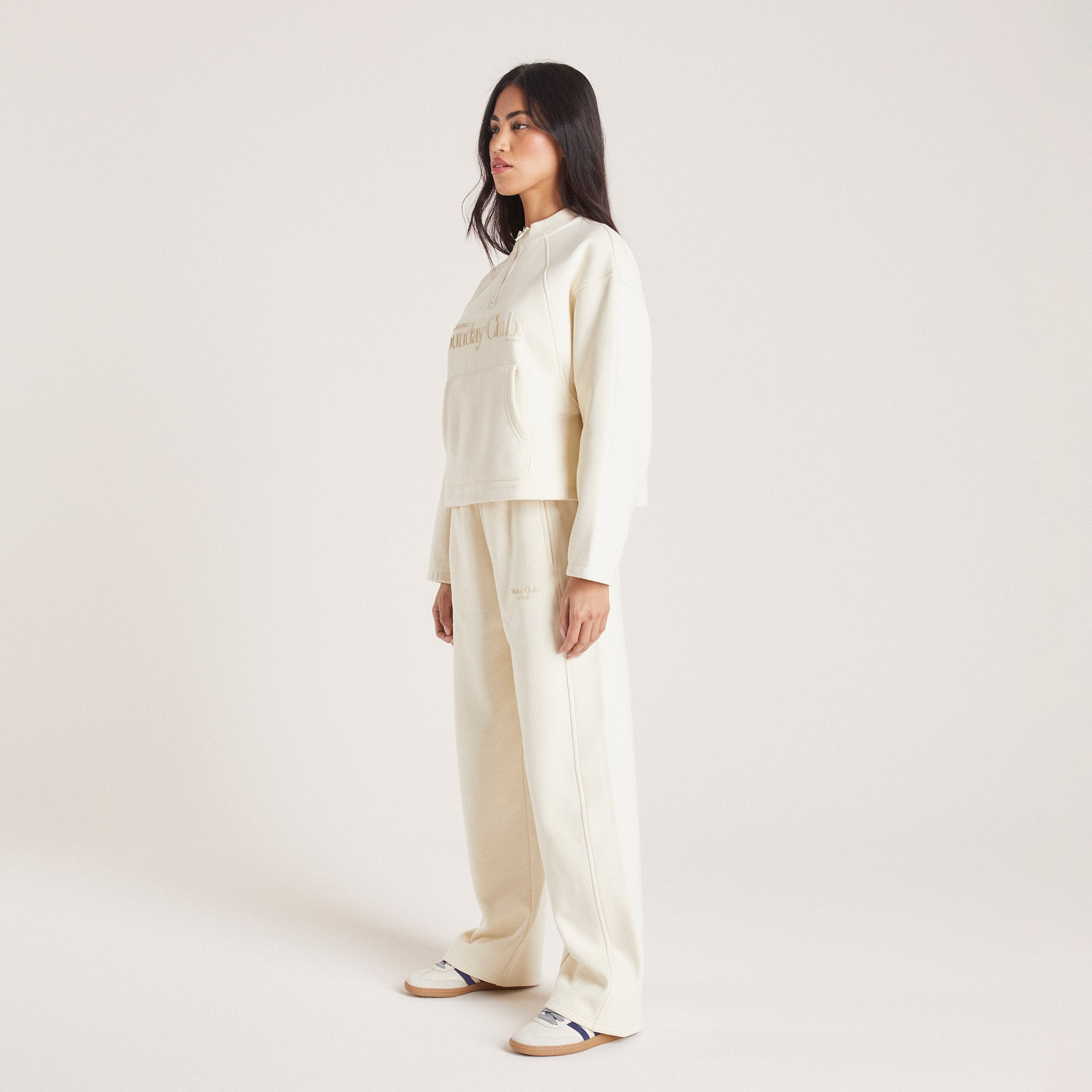 Straight Leg Joggers - Tofu - Image 4