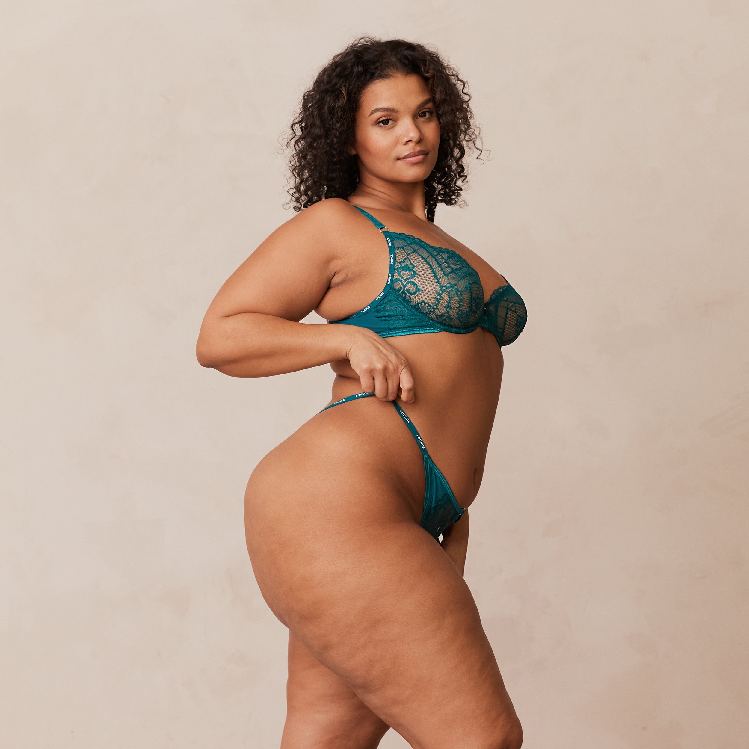 Charmed Balcony Bra - Turquoise - Image 11