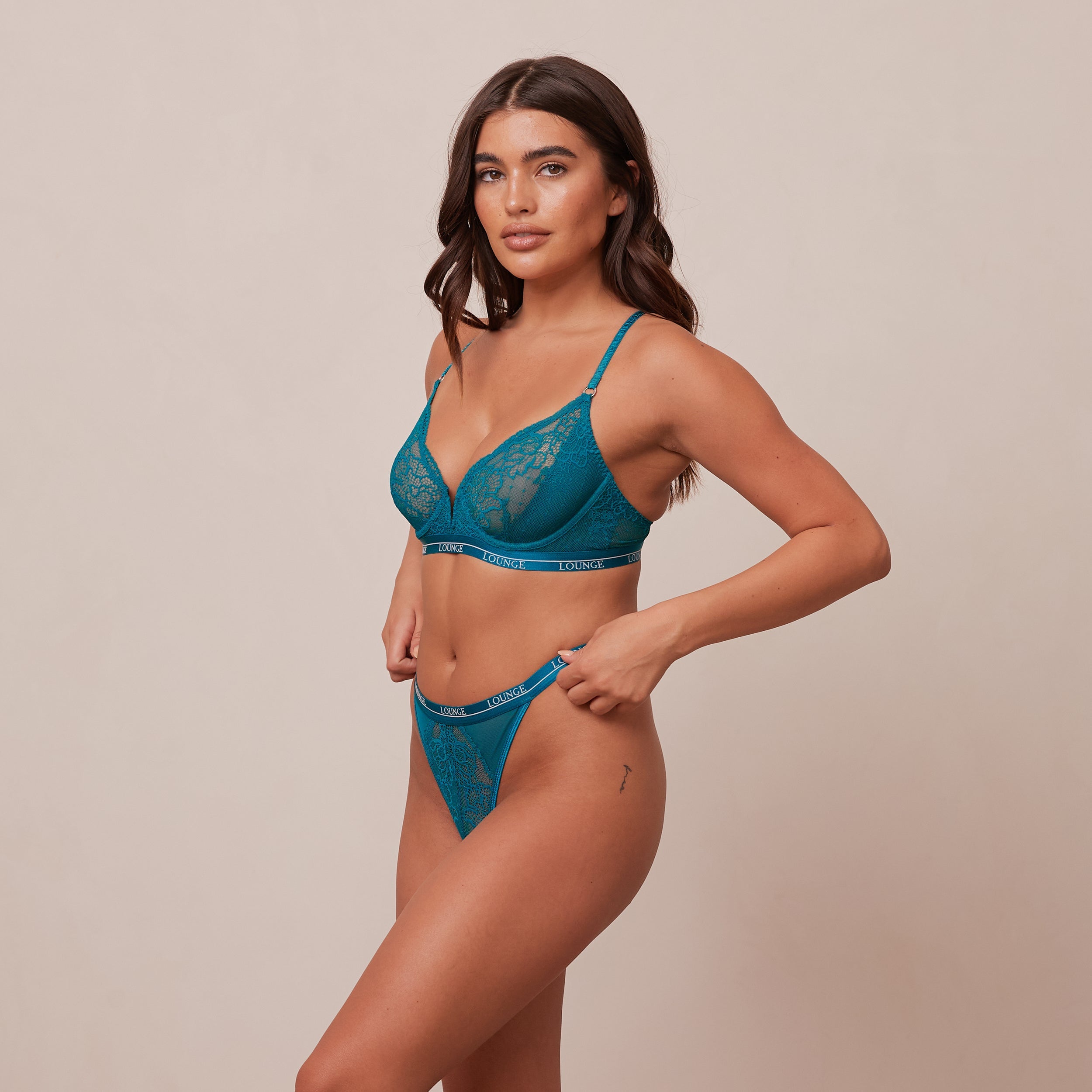 Royal Balcony Bra - Turquoise - Image 5
